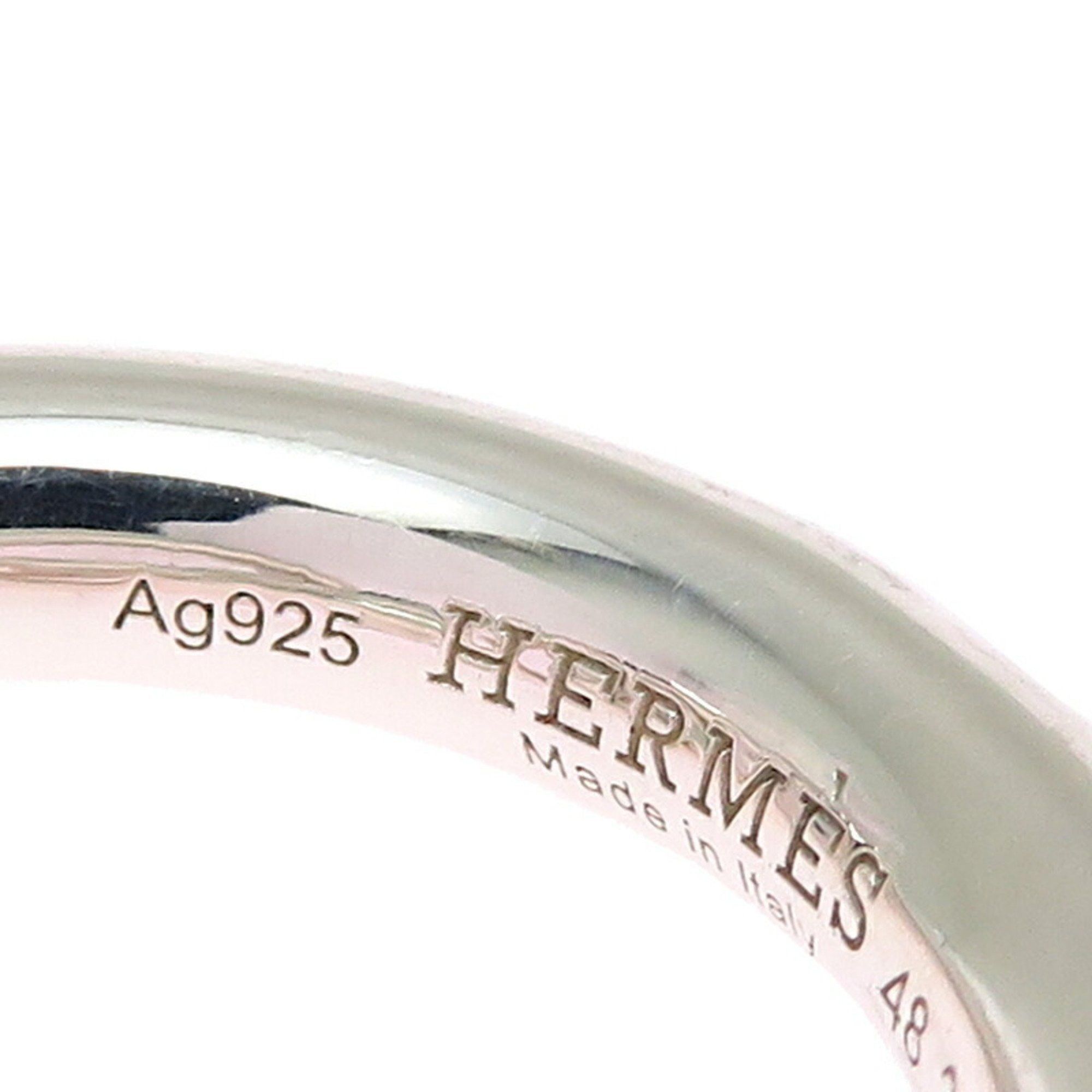 Hermes Hermes Hermès #48 SV925 Croisette GM Women's and Men's Ring, Silver 925 Size ONE SIZE - 5 Thumbnail