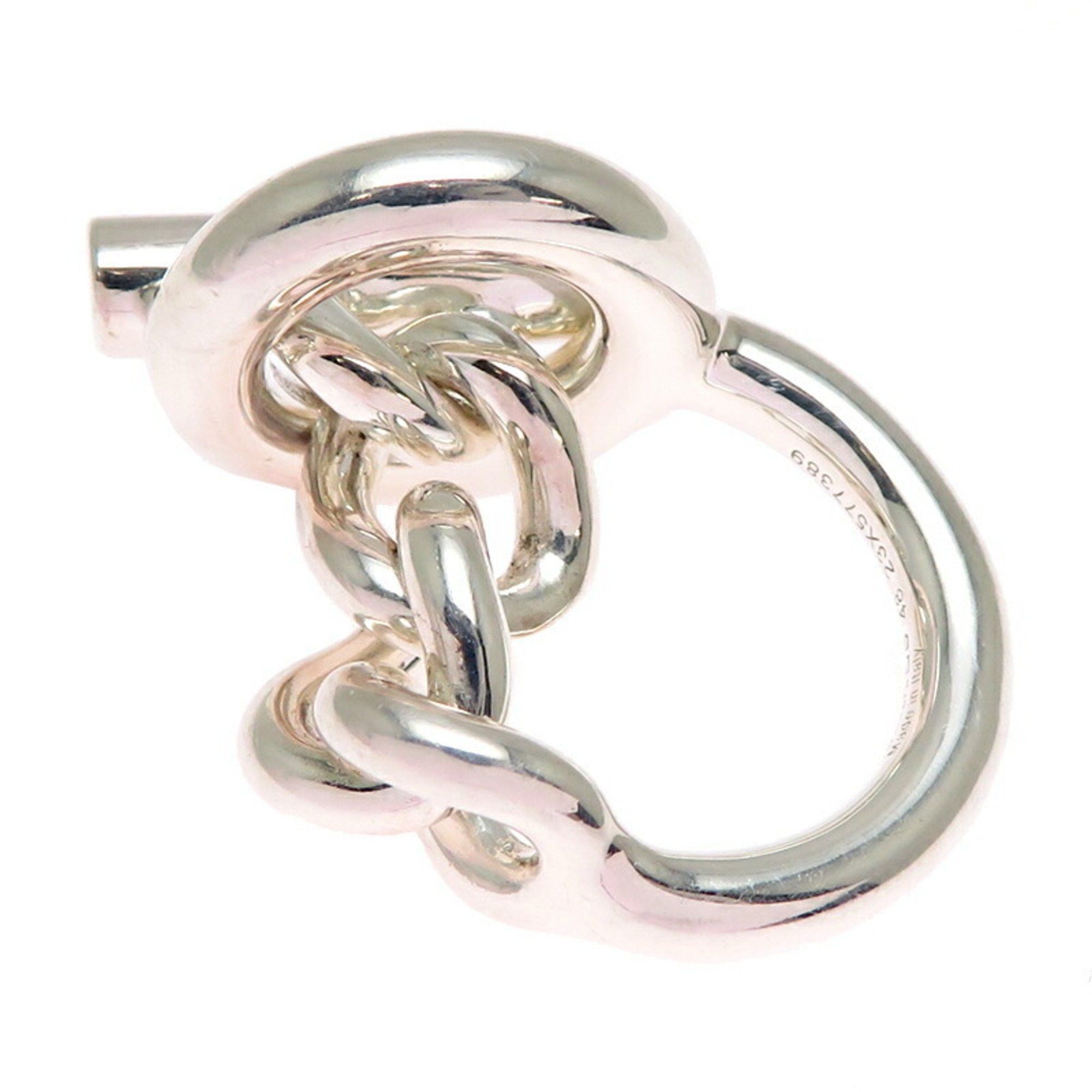 Hermes Hermes Hermès #48 SV925 Croisette GM Women's and Men's Ring, Silver 925 Size ONE SIZE - 3 Thumbnail