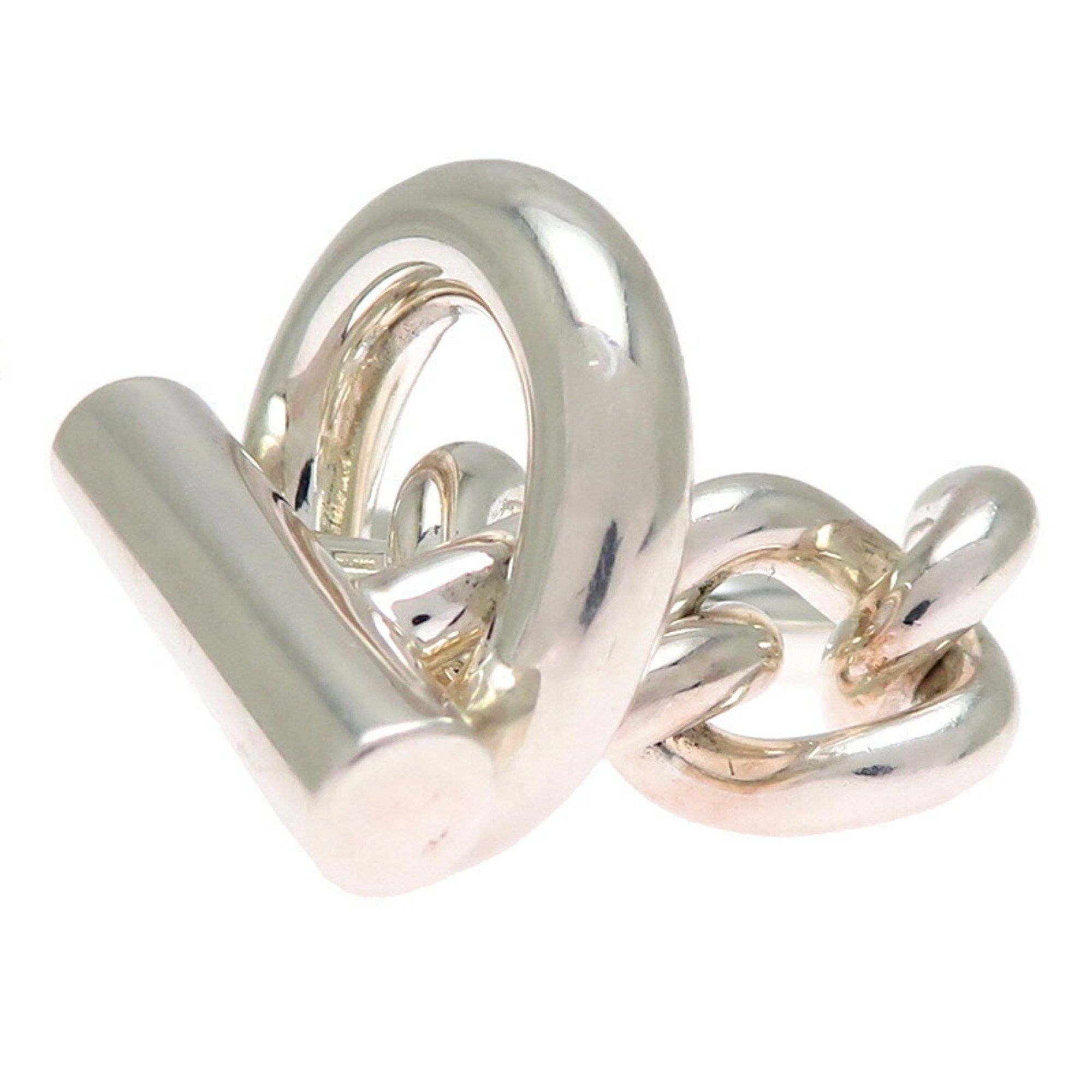 Hermes Hermes Hermès #48 SV925 Croisette GM Women's and Men's Ring, Silver 925 Size ONE SIZE - 4 Thumbnail