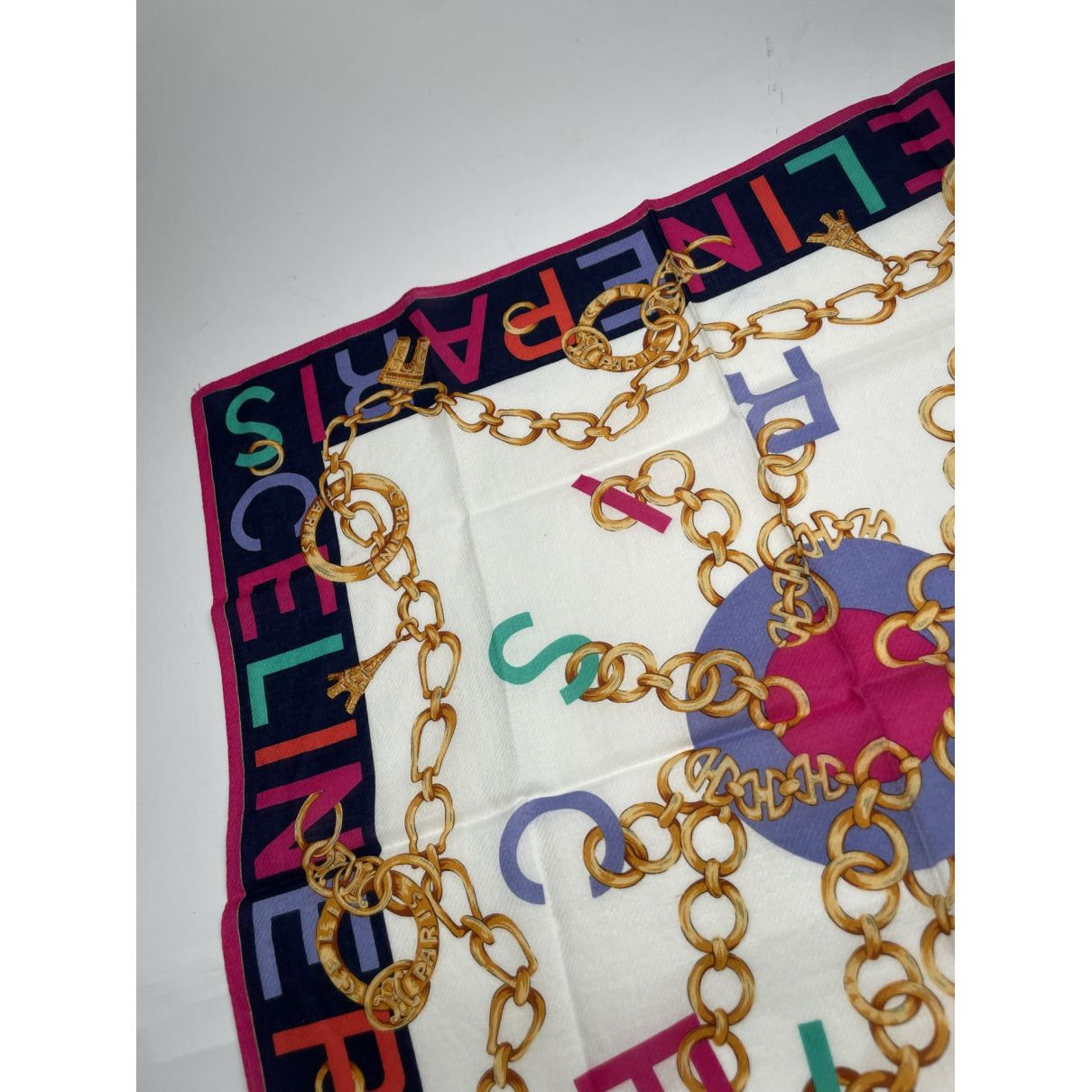 Celine Multicolour Silk Scarf Size ONE SIZE - 4 Thumbnail