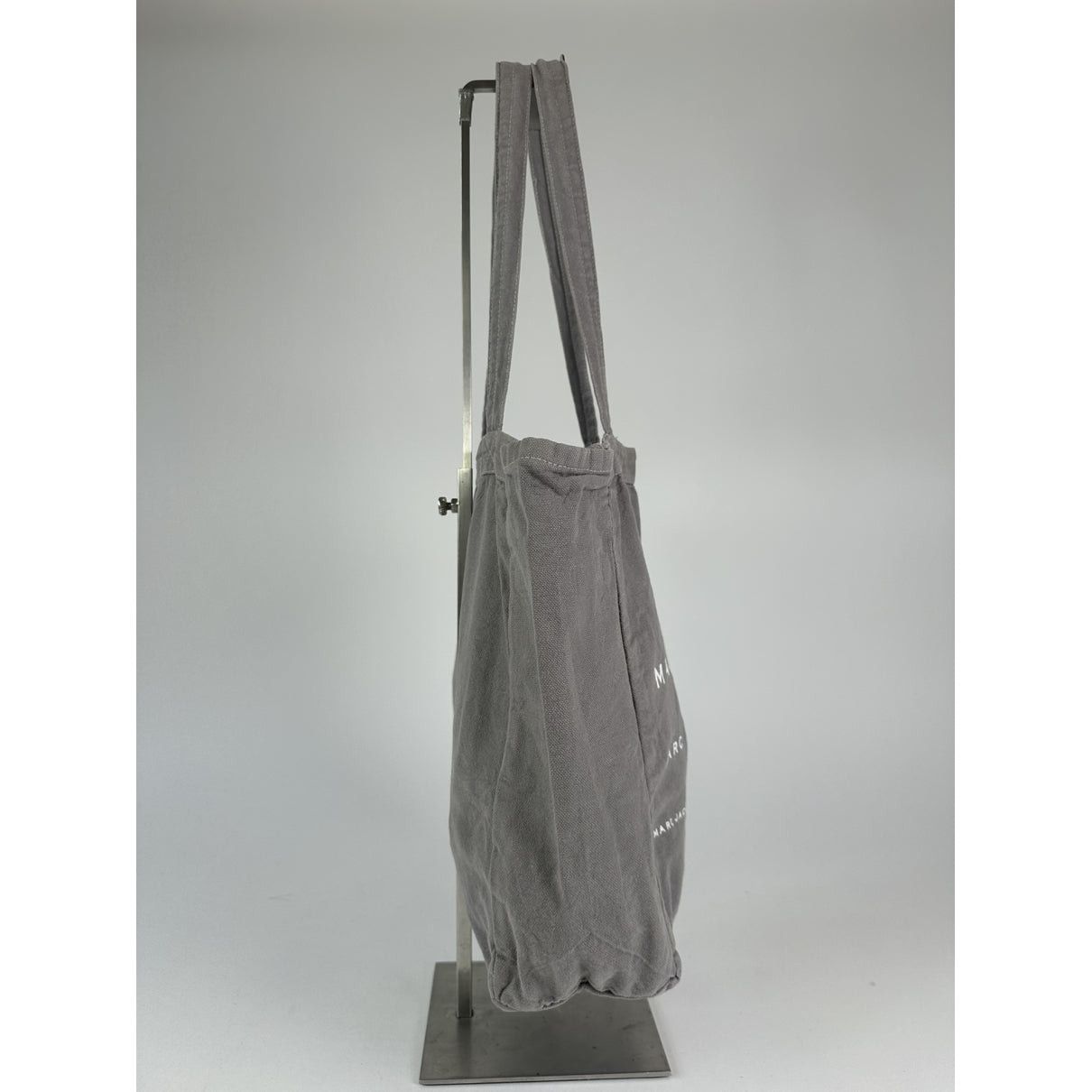 Marc Jacobs The Tag Tote Grey Cotton Handbag Size ONE SIZE - 2 Thumbnail