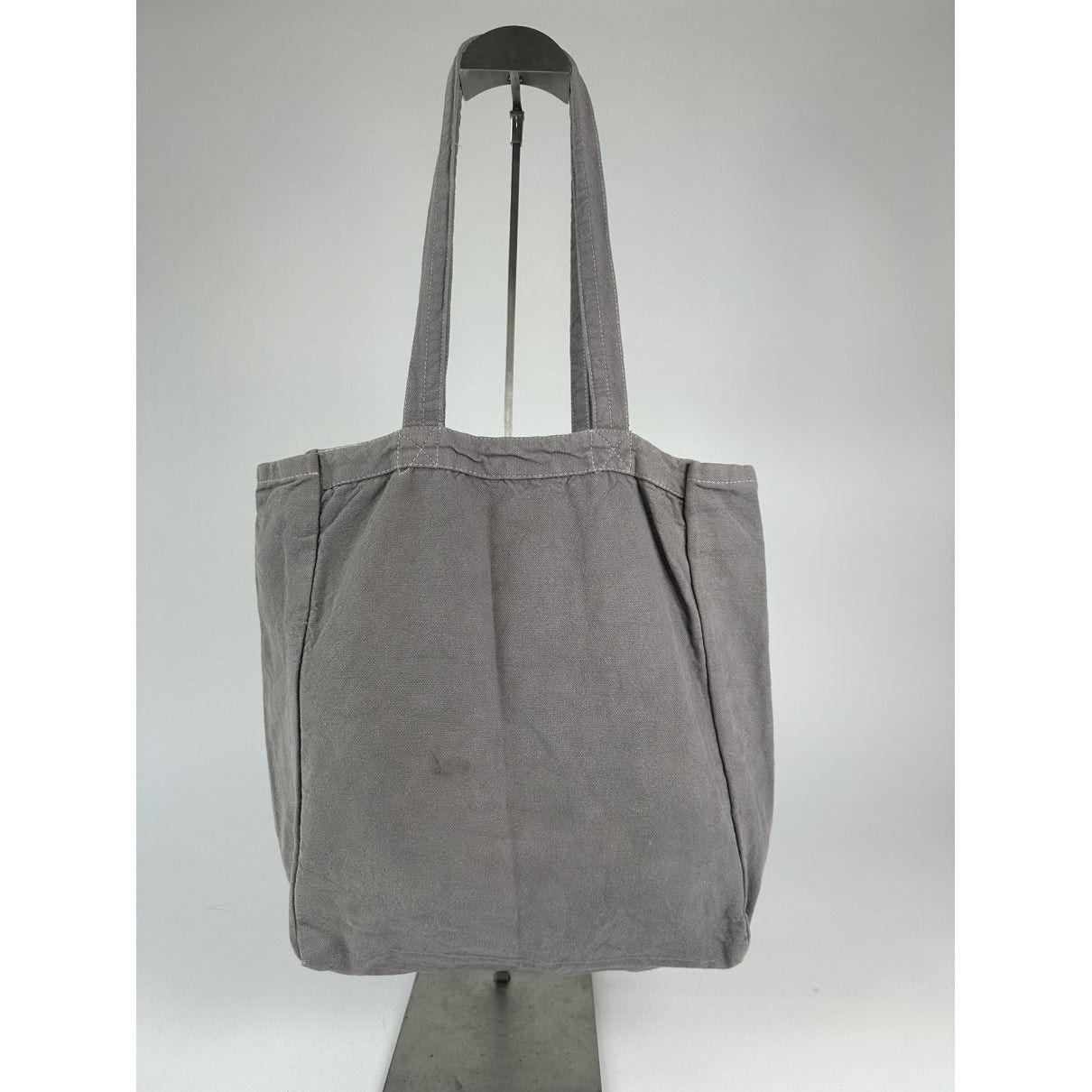 Marc Jacobs The Tag Tote Grey Cotton Handbag Size ONE SIZE - 4 Thumbnail