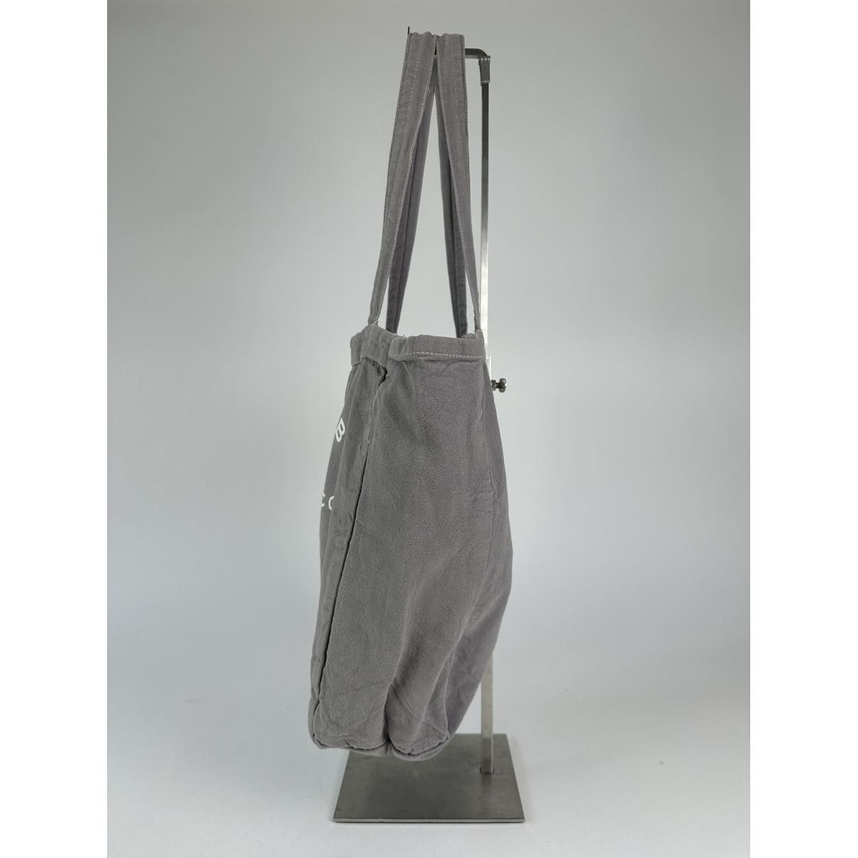 Marc Jacobs The Tag Tote Grey Cotton Handbag Size ONE SIZE - 3 Thumbnail