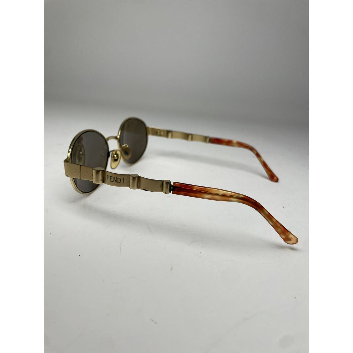 Fendi Gold Metal Sunglasses Size ONE SIZE - 3 Thumbnail