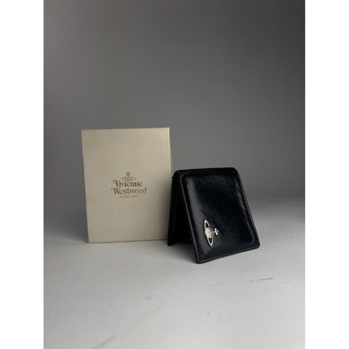 Vivienne Westwood Black Leather Purse Size ONE SIZE - 3 Thumbnail