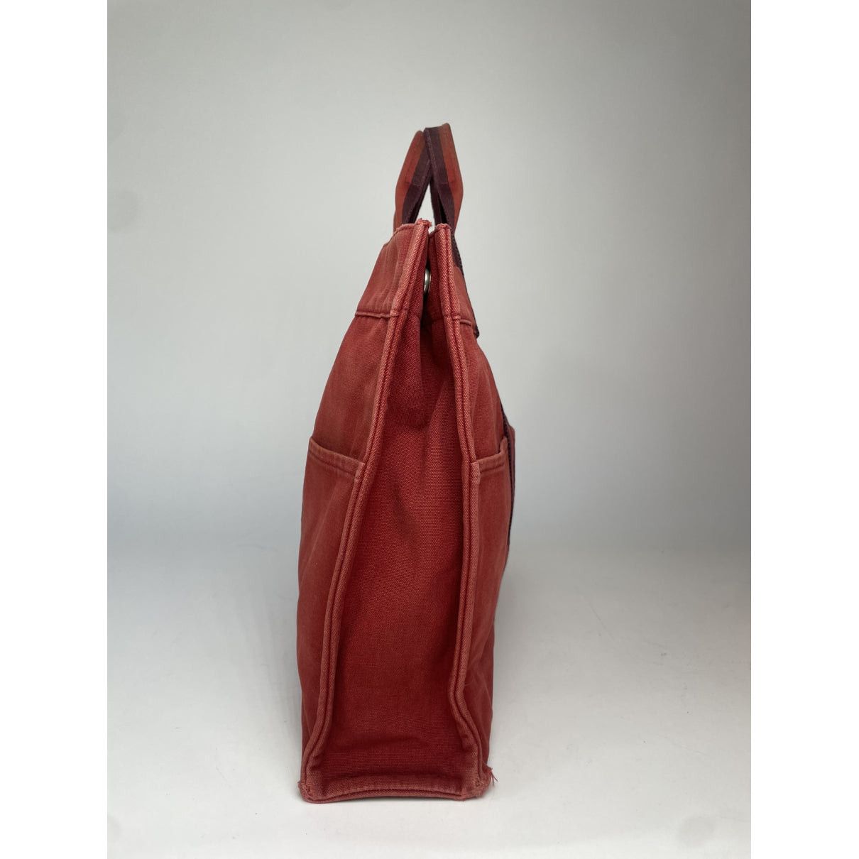 Other Hermès Red Cotton Handbag Size ONE SIZE - 3 Thumbnail
