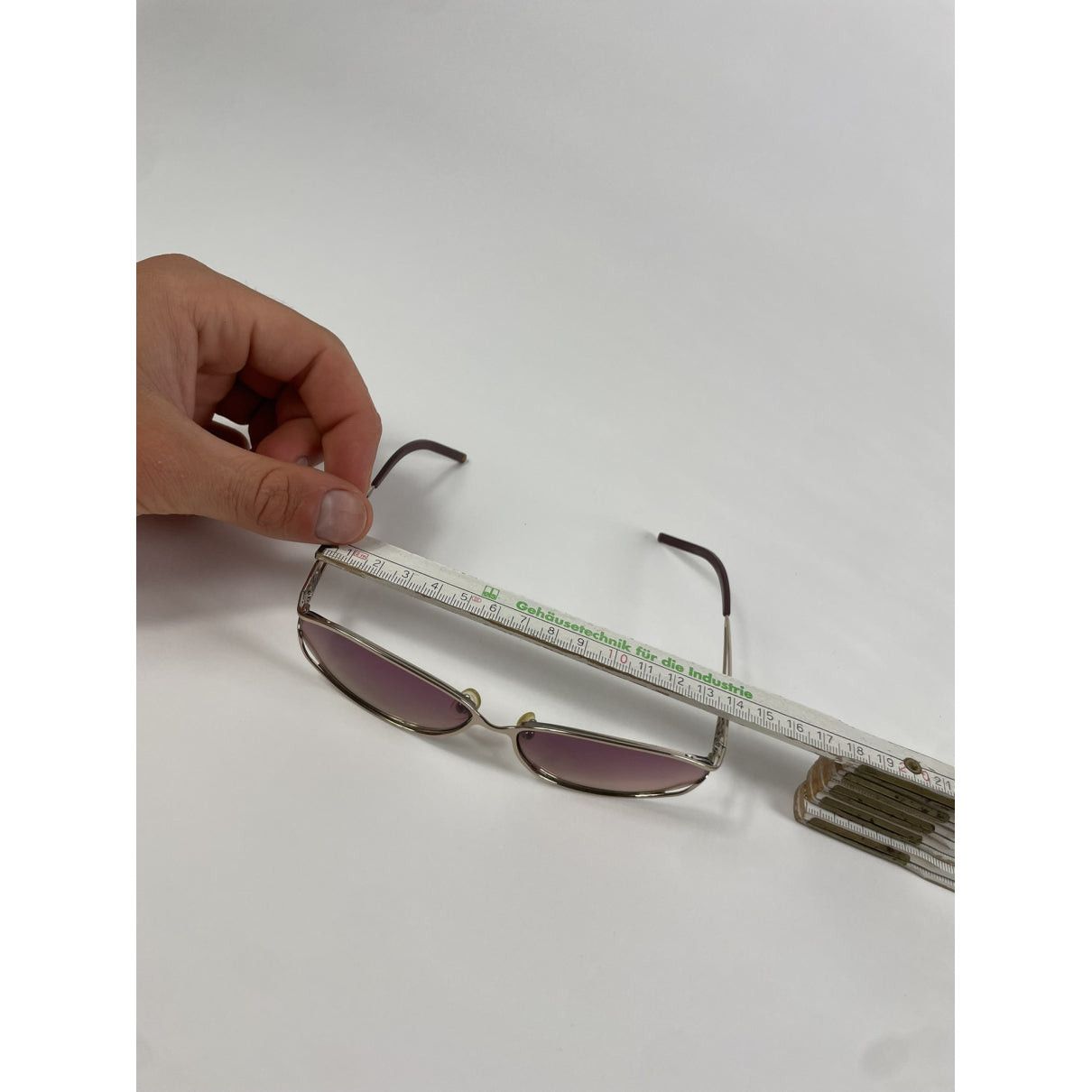 Celine Pink Metal Sunglasses Size ONE SIZE - 4 Thumbnail