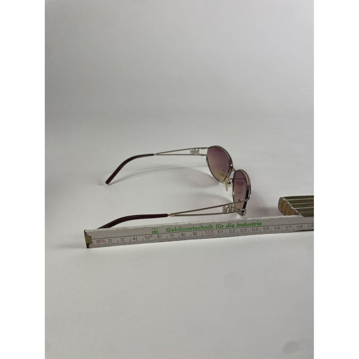 Celine Pink Metal Sunglasses Size ONE SIZE - 5 Thumbnail