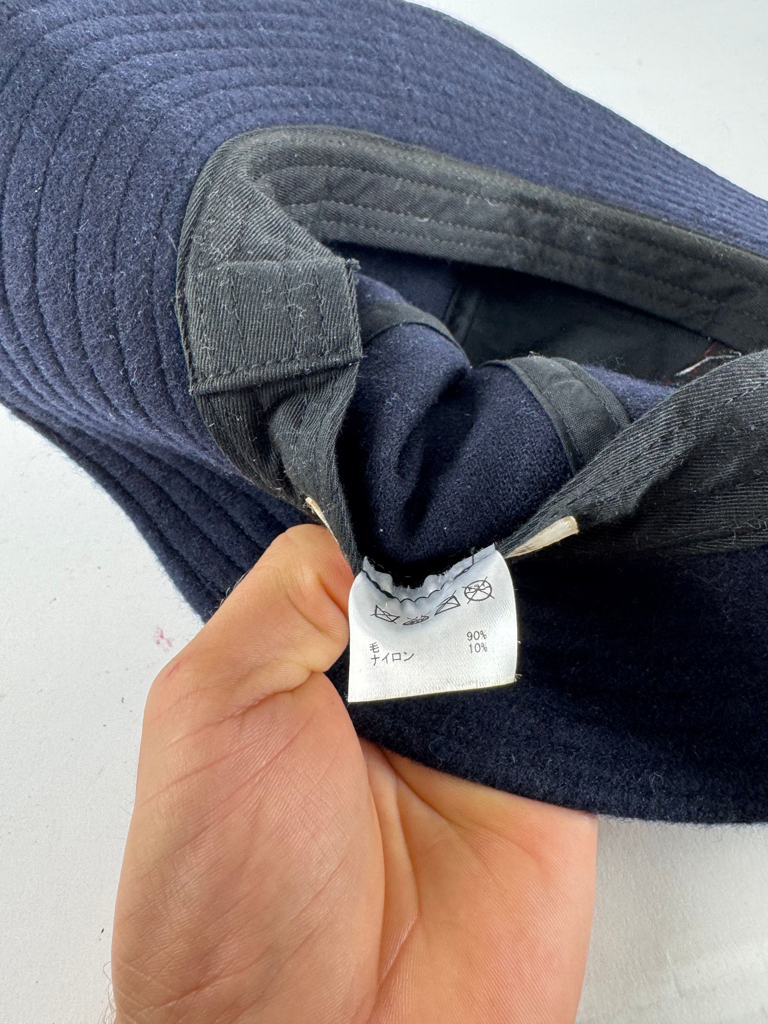 Issey Miyake Vintage Pleats Please Wool Hat Marine Size ONE SIZE - 4 Thumbnail