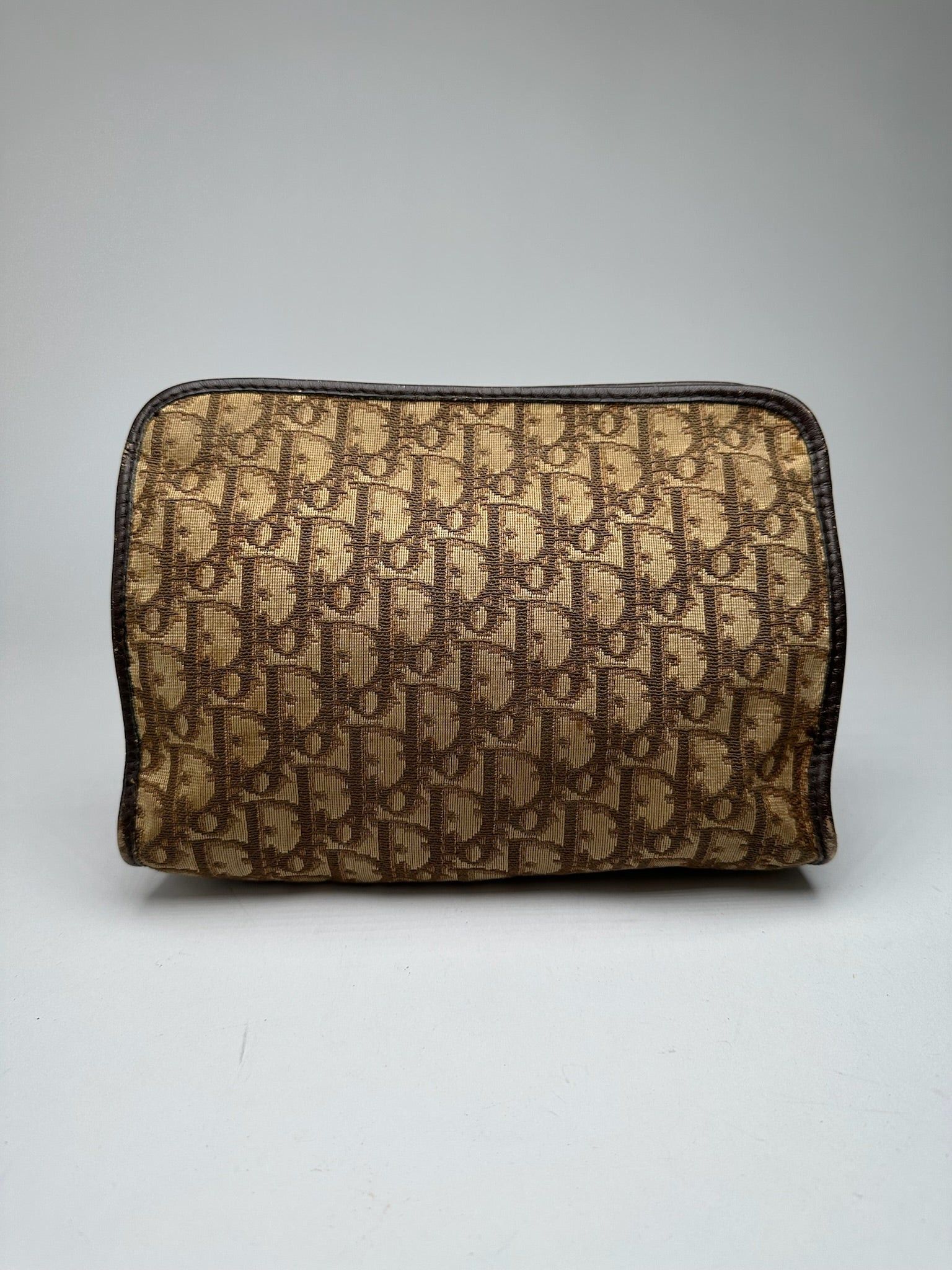 Dior Vintage Monogram Clutch Beige Brown Size ONE SIZE - 9 Thumbnail