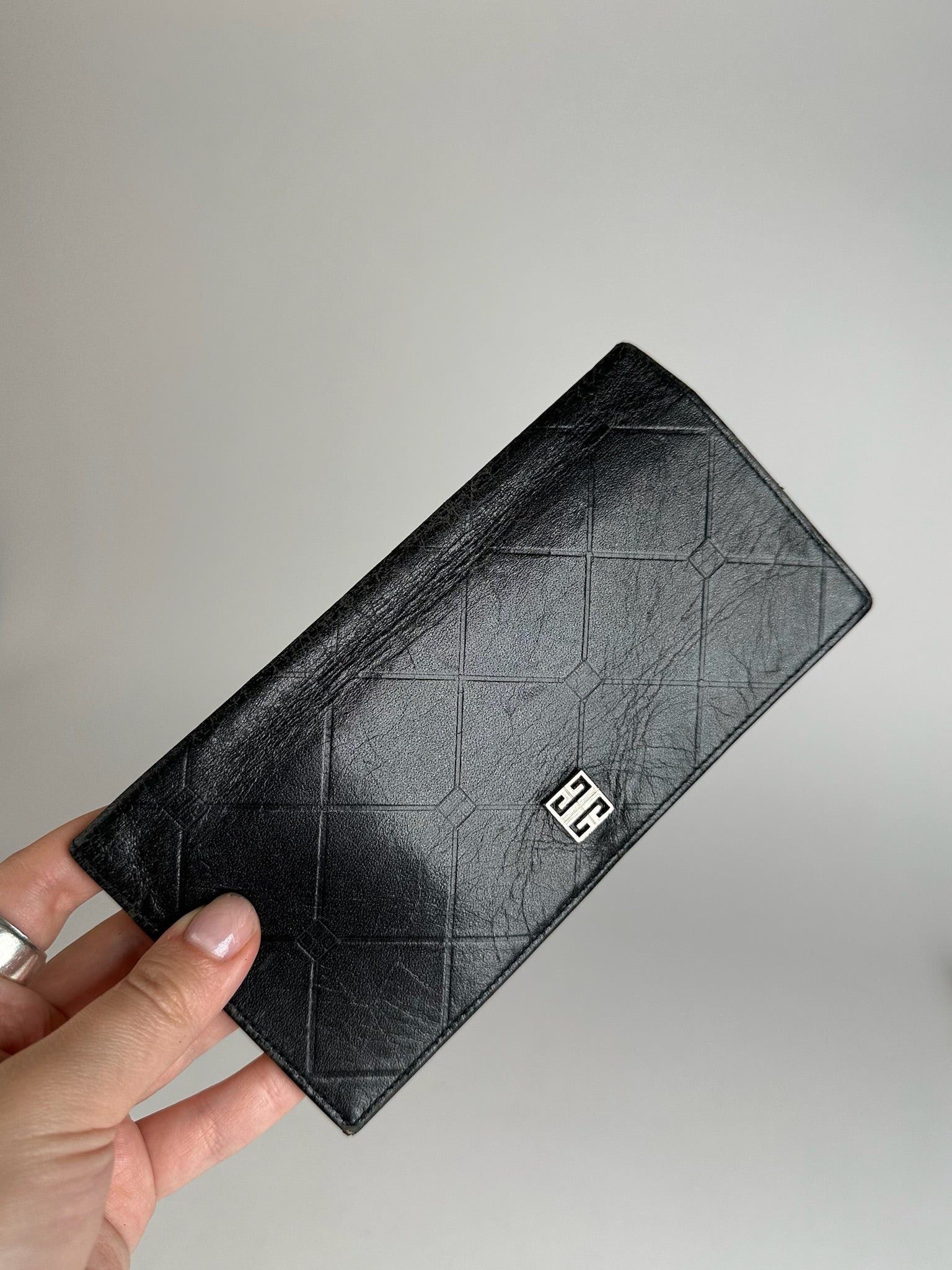 Givenchy Vintage GV3 Leather Wallet black Size ONE SIZE - 3 Thumbnail