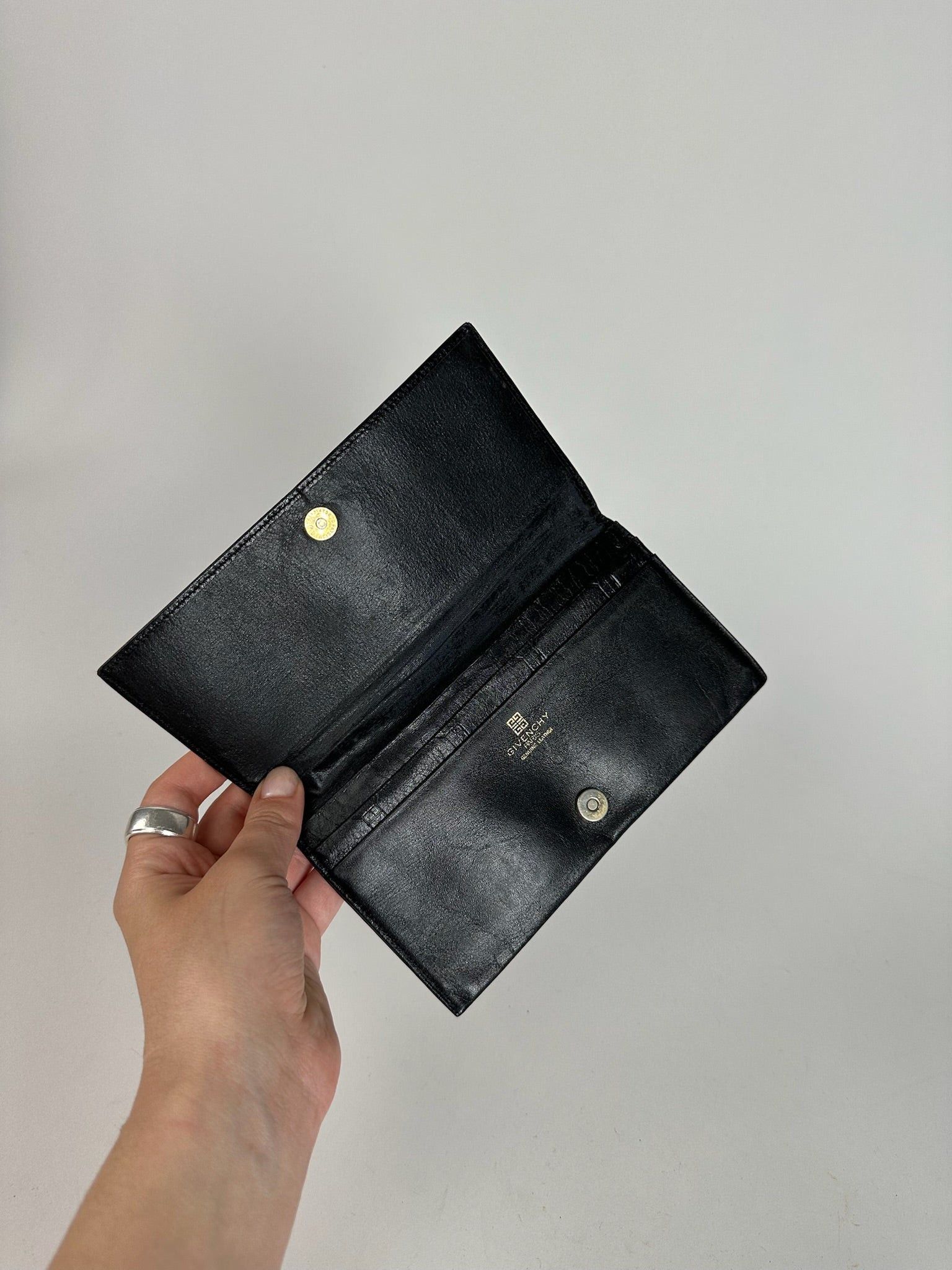 Givenchy Vintage GV3 Leather Wallet black Size ONE SIZE - 9 Thumbnail