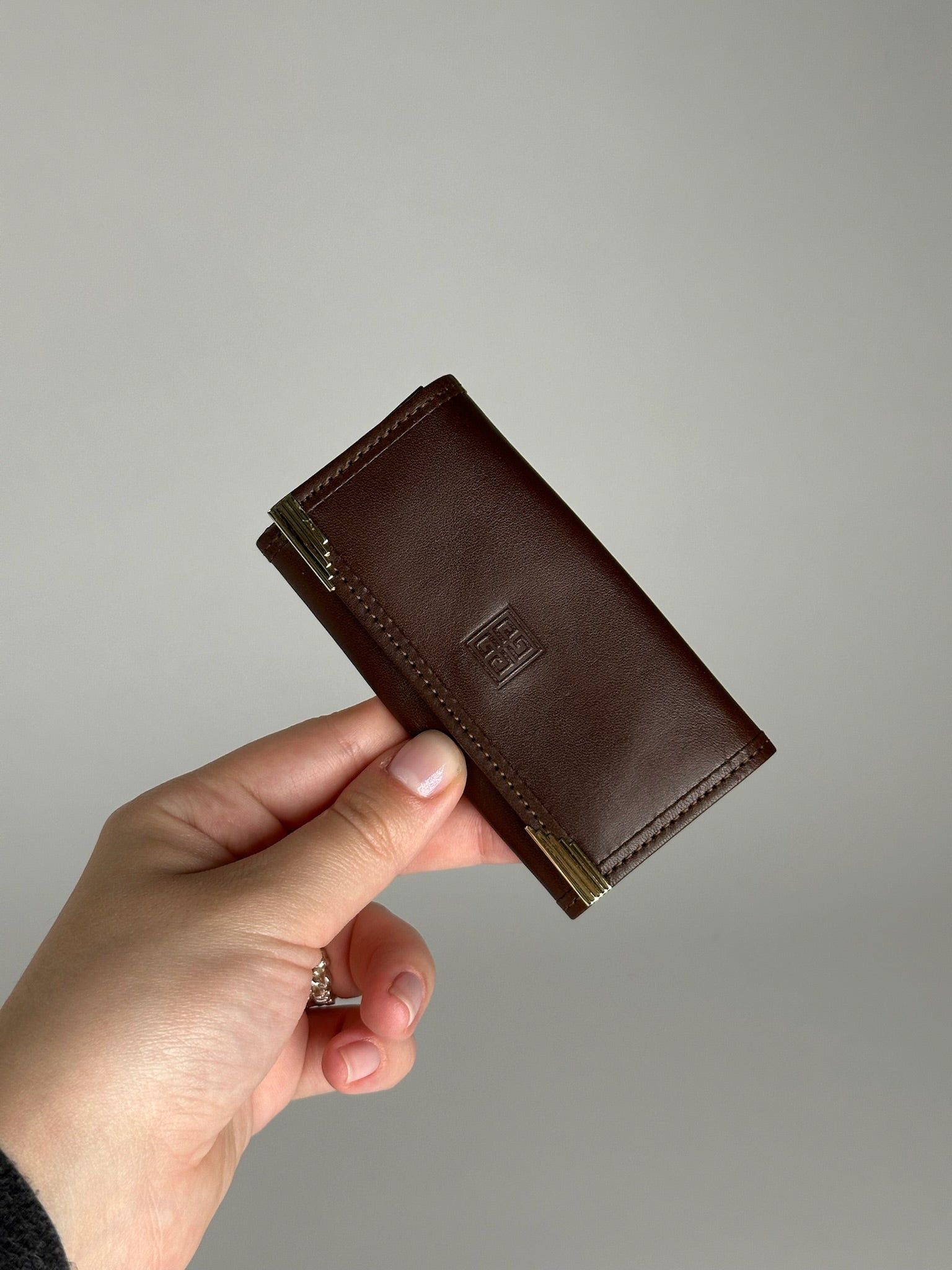 Givenchy Vintage Leather Key Holder Brown Size ONE SIZE - 3 Thumbnail