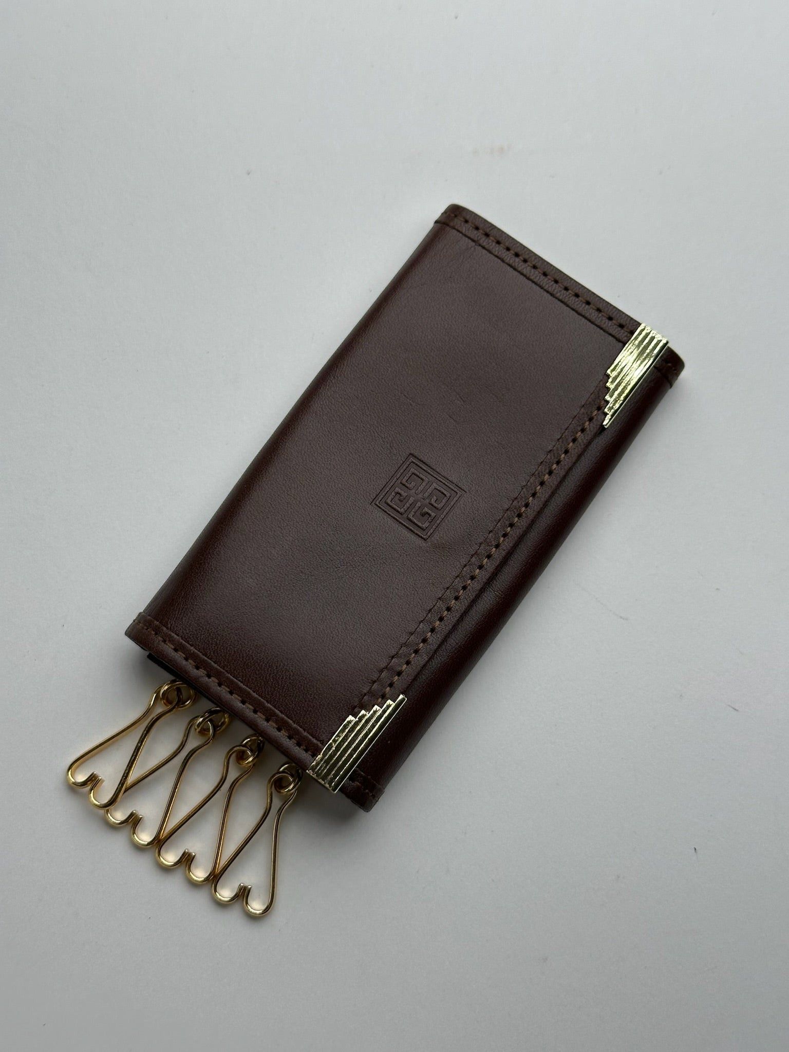 Givenchy Vintage Leather Key Holder Brown Size ONE SIZE - 10 Thumbnail