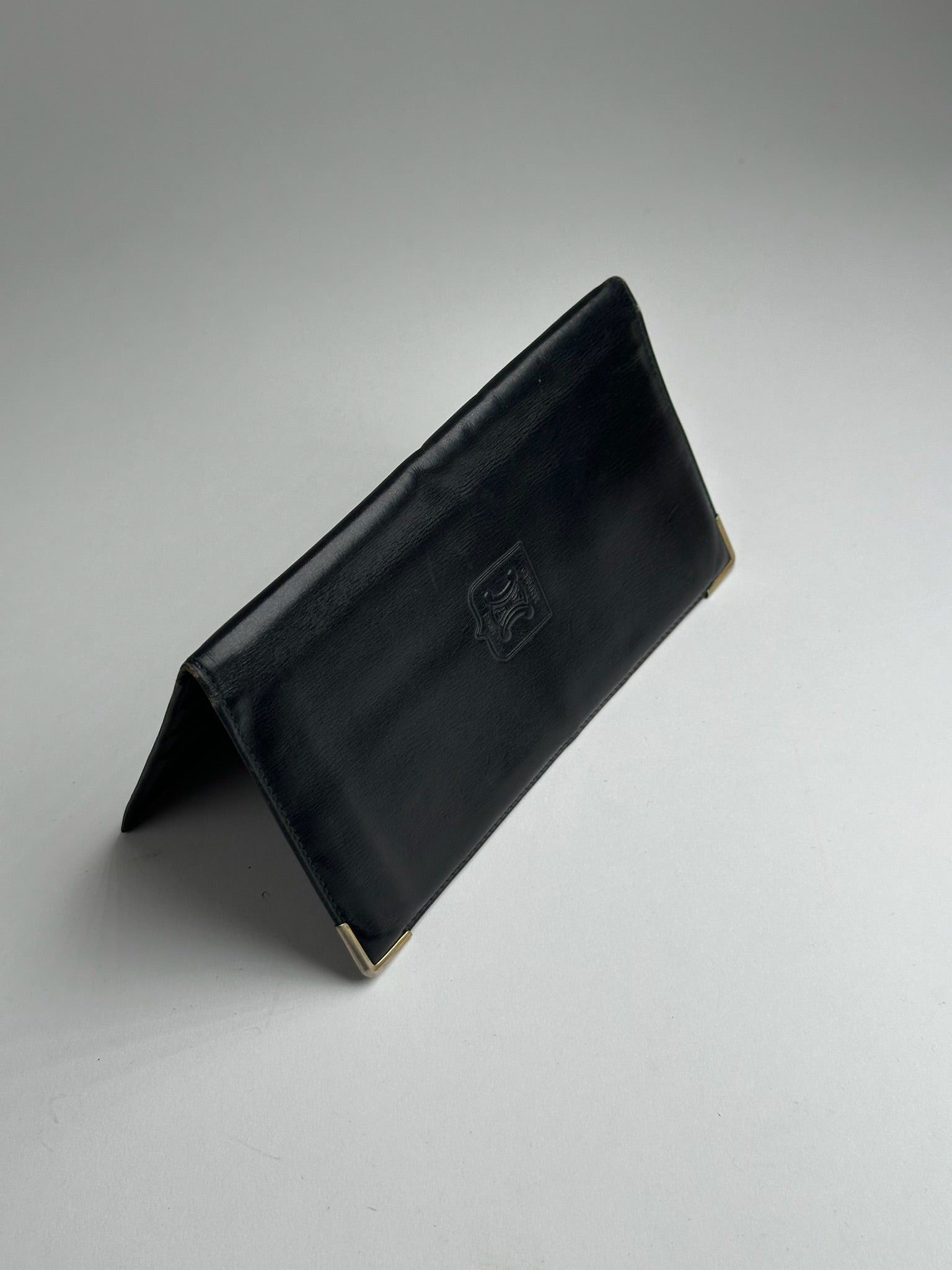 Celine Vintage Paris Leather ID Holder black Size ONE SIZE - 7 Thumbnail
