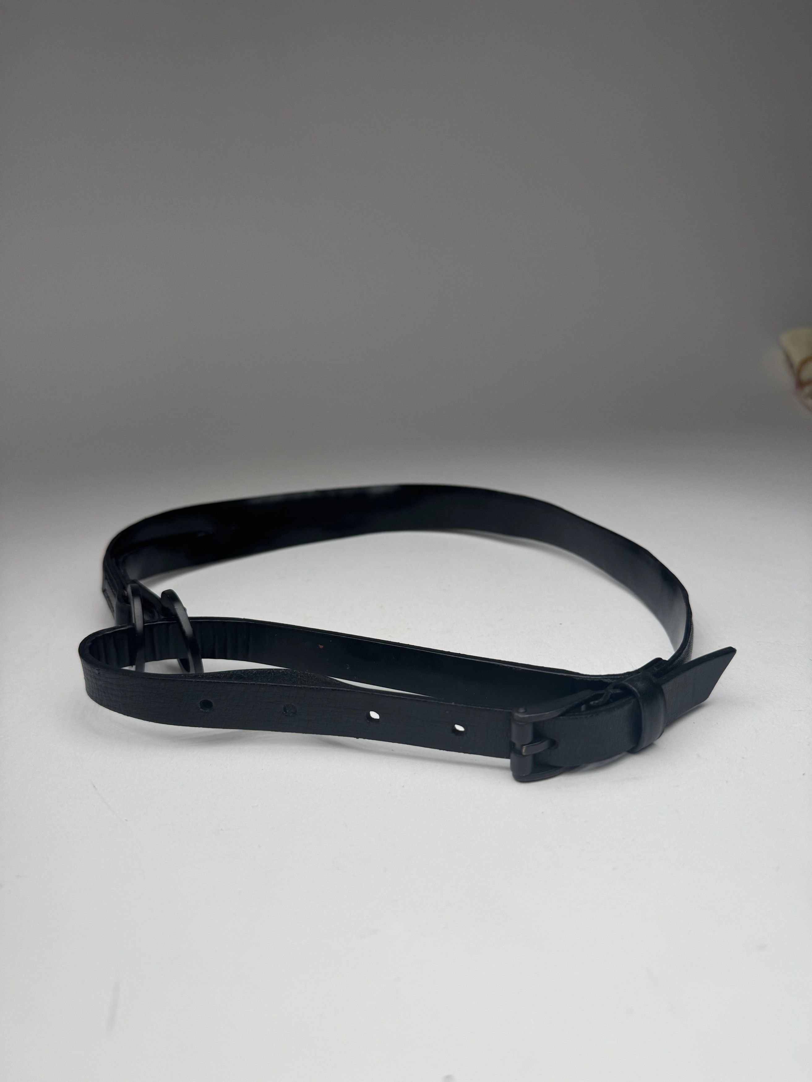 Gucci Vintage Leather belt black Size ONE SIZE - 5 Thumbnail