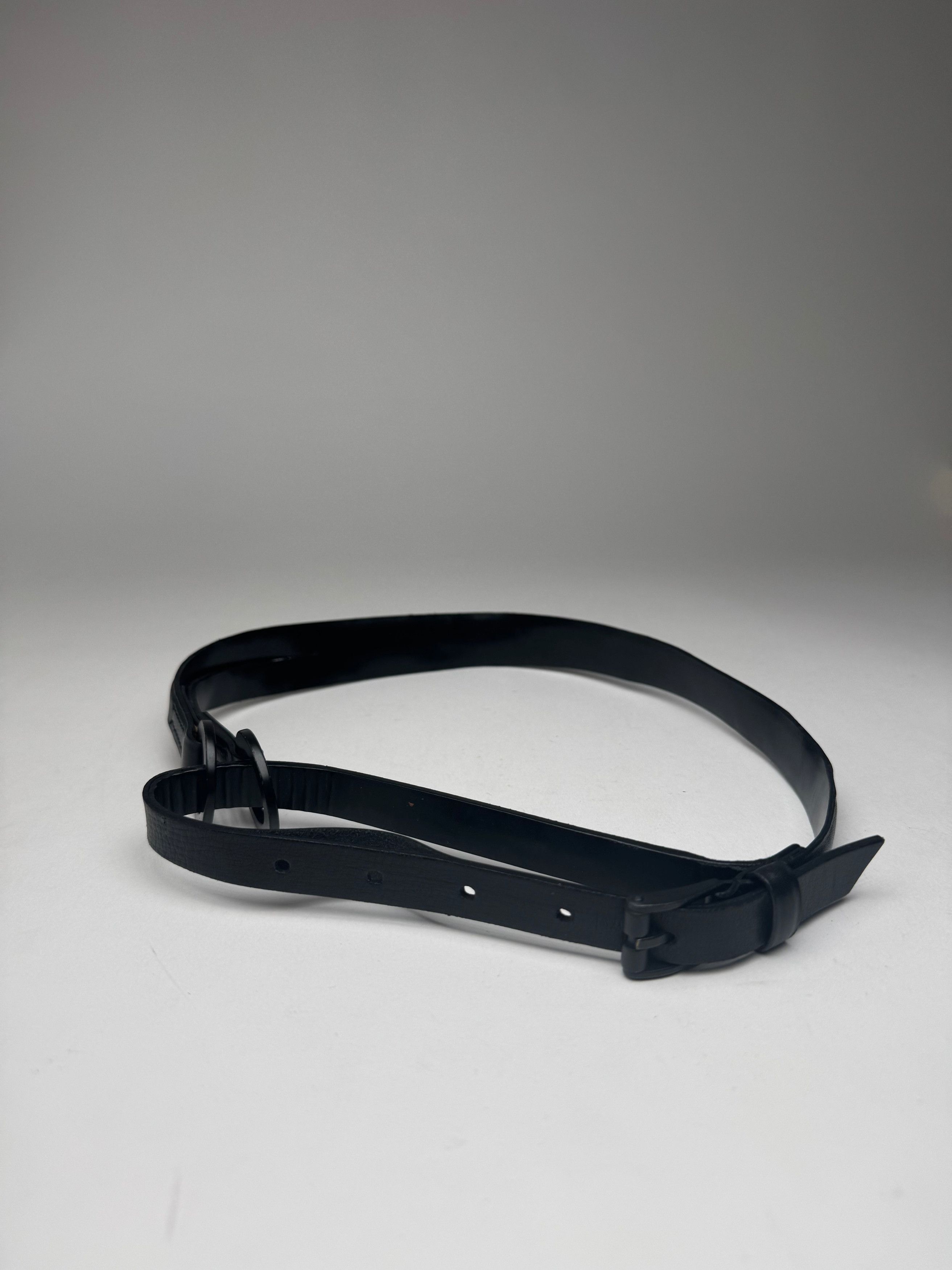 Gucci Vintage Leather belt black Size ONE SIZE - 10 Thumbnail