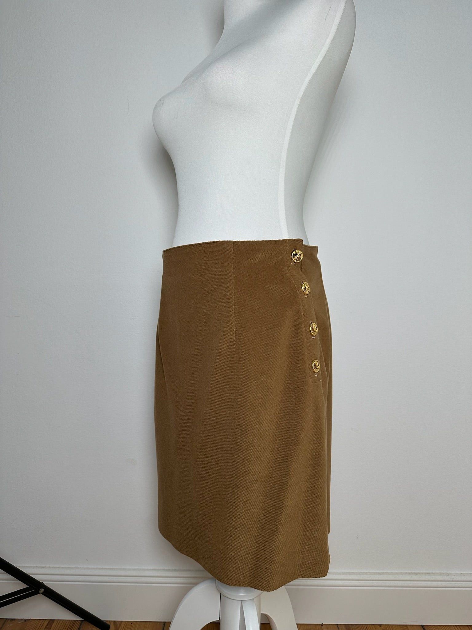 Other Vintage Celine Paris Wool Skirt brown Size 34" / US 12 / IT 48 - 9 Thumbnail