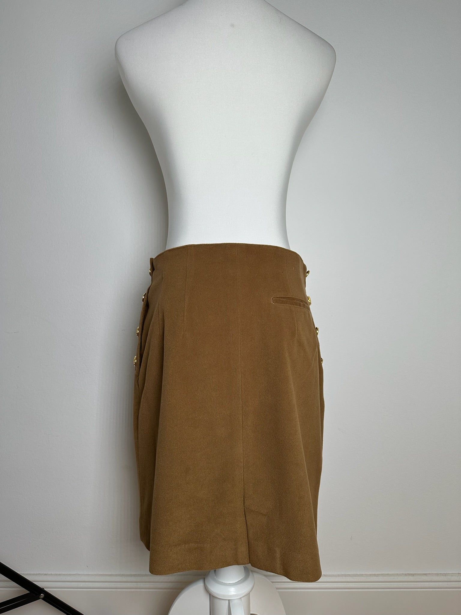 Other Vintage Celine Paris Wool Skirt brown Size 34" / US 12 / IT 48 - 4 Thumbnail