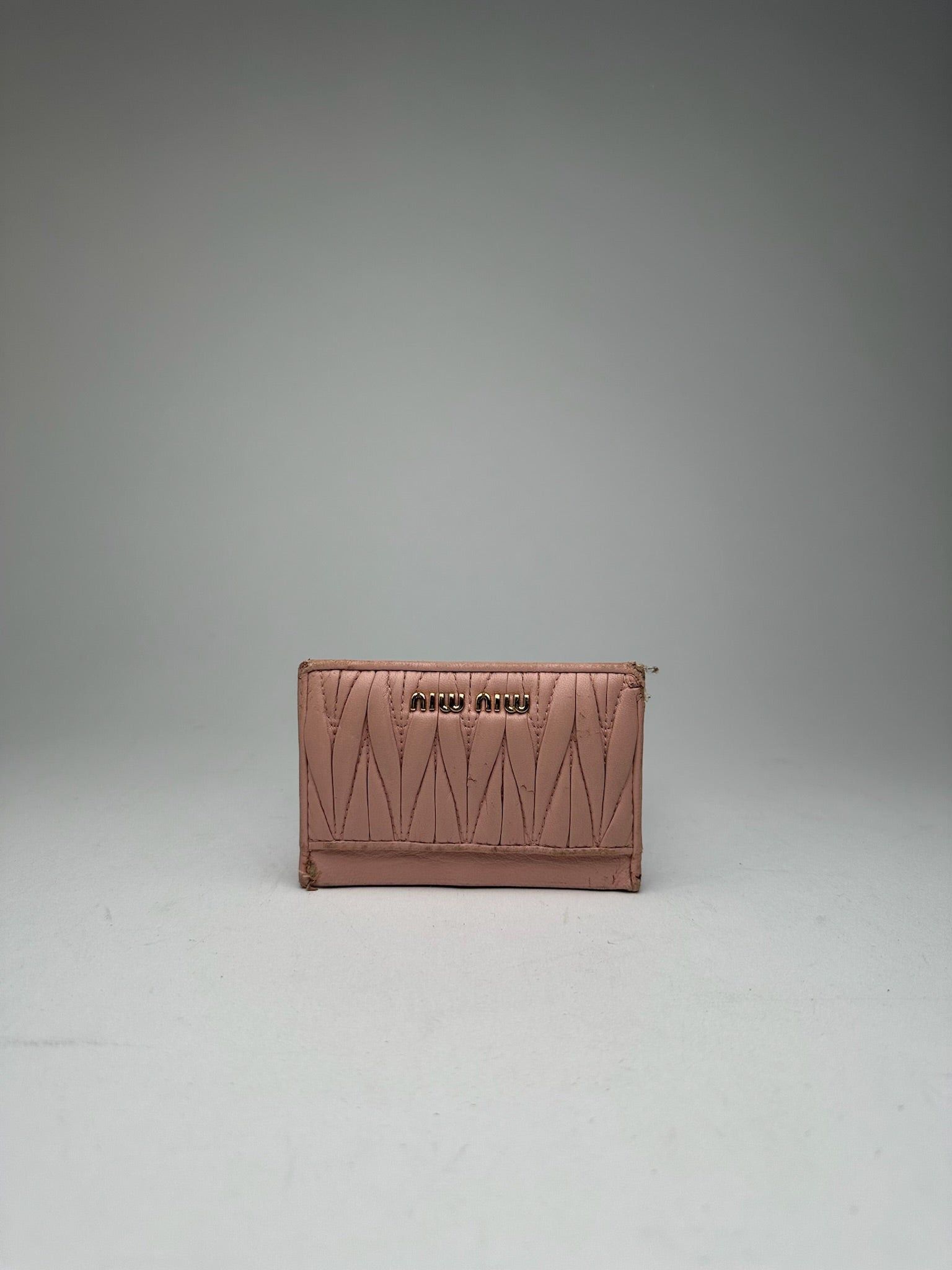 Miu Miu Vintage Leather Card Holder Pink Size ONE SIZE - 7 Thumbnail