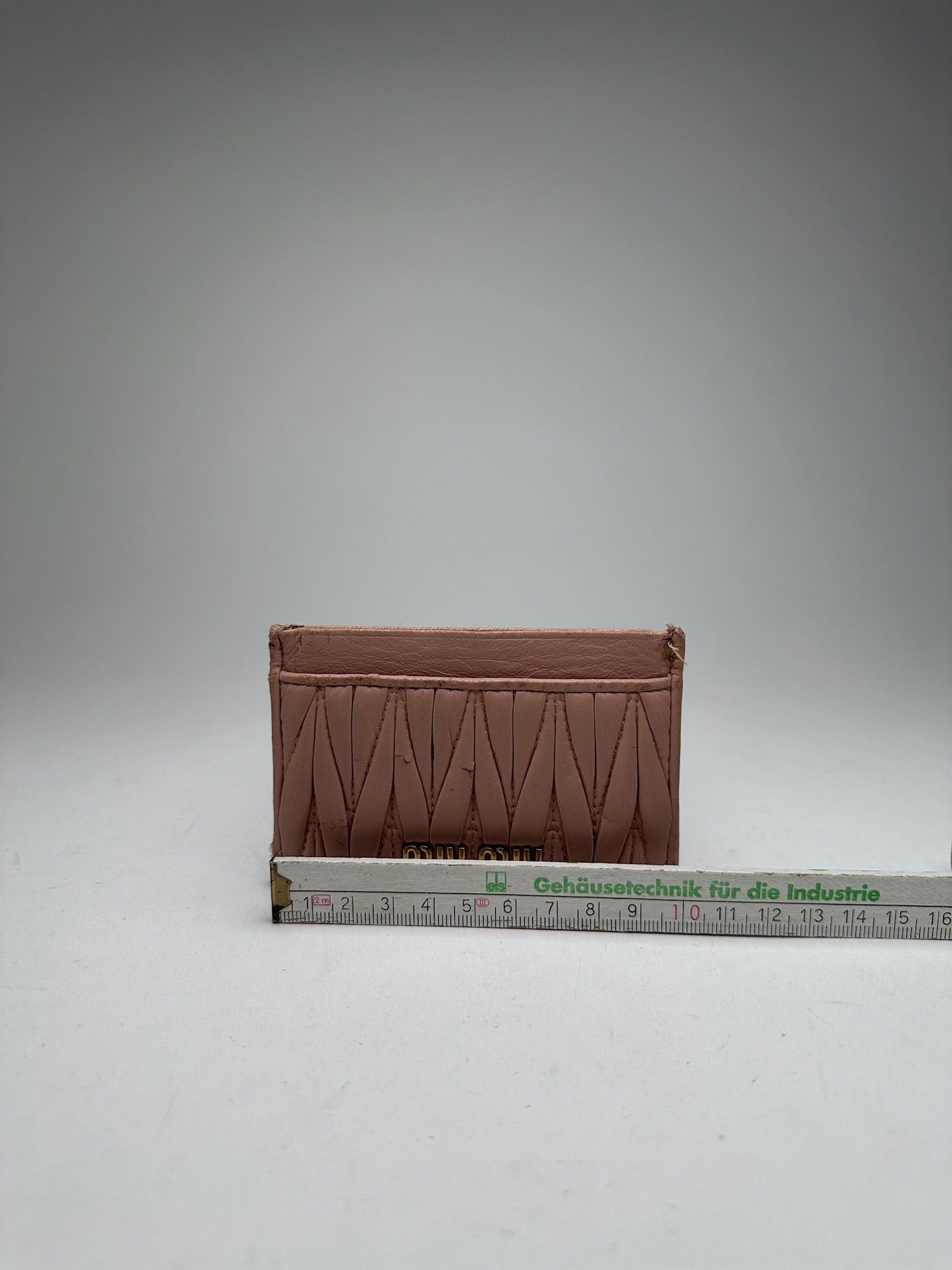 Miu Miu Vintage Leather Card Holder Pink Size ONE SIZE - 5 Thumbnail