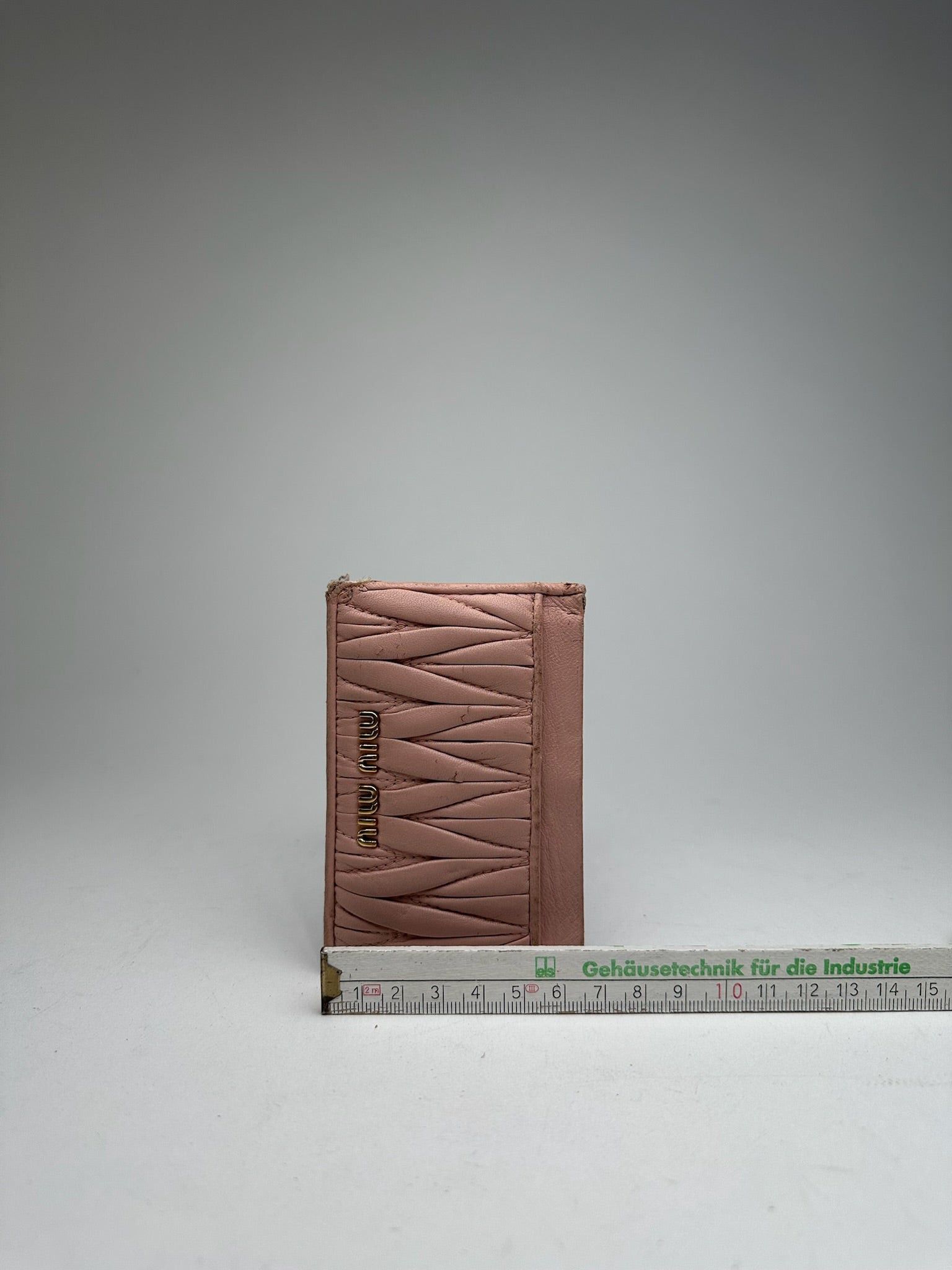 Miu Miu Vintage Leather Card Holder Pink Size ONE SIZE - 4 Thumbnail