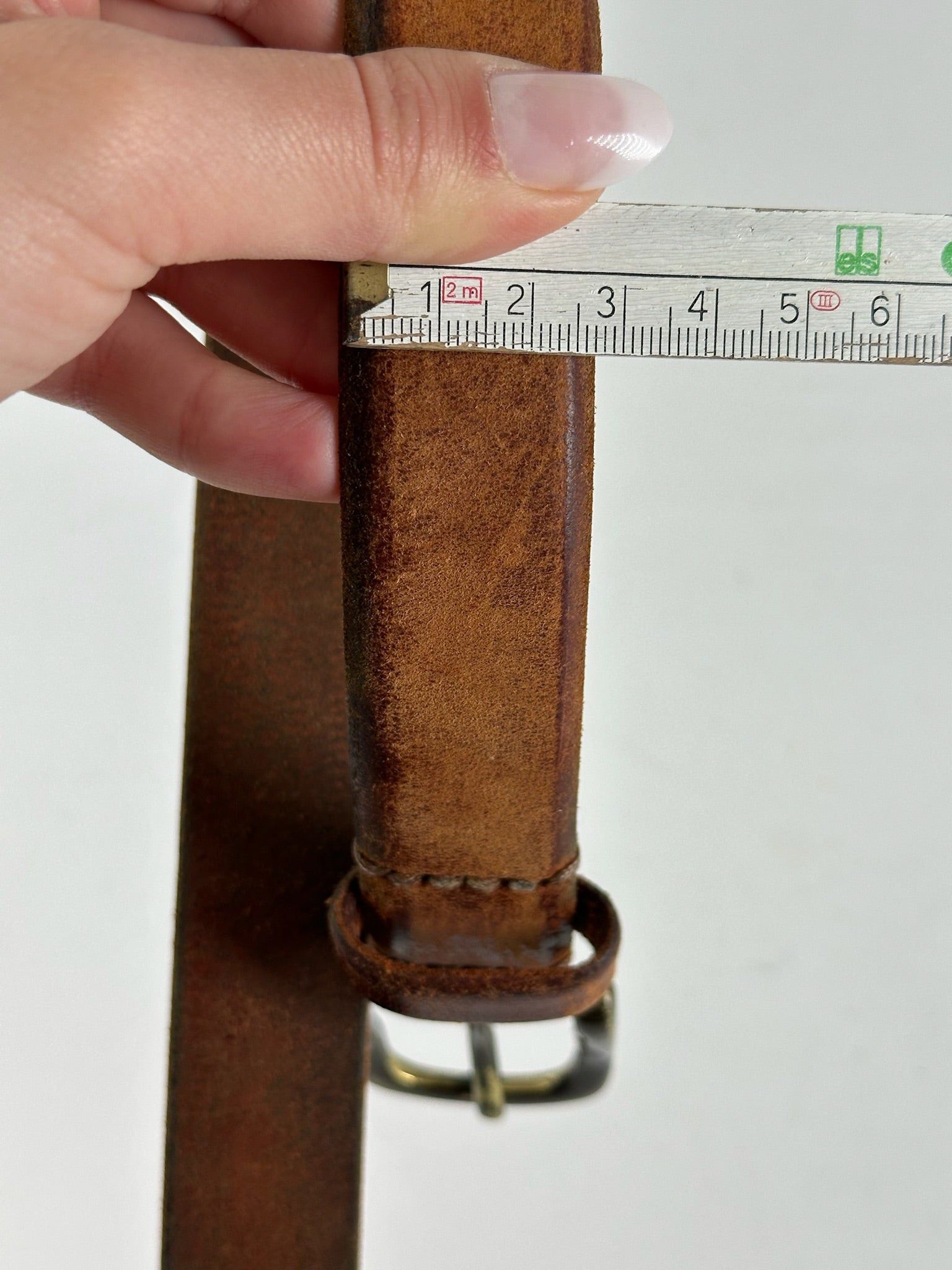 Issey Miyake Vintage Leather belt brown Size ONE SIZE - 5 Thumbnail