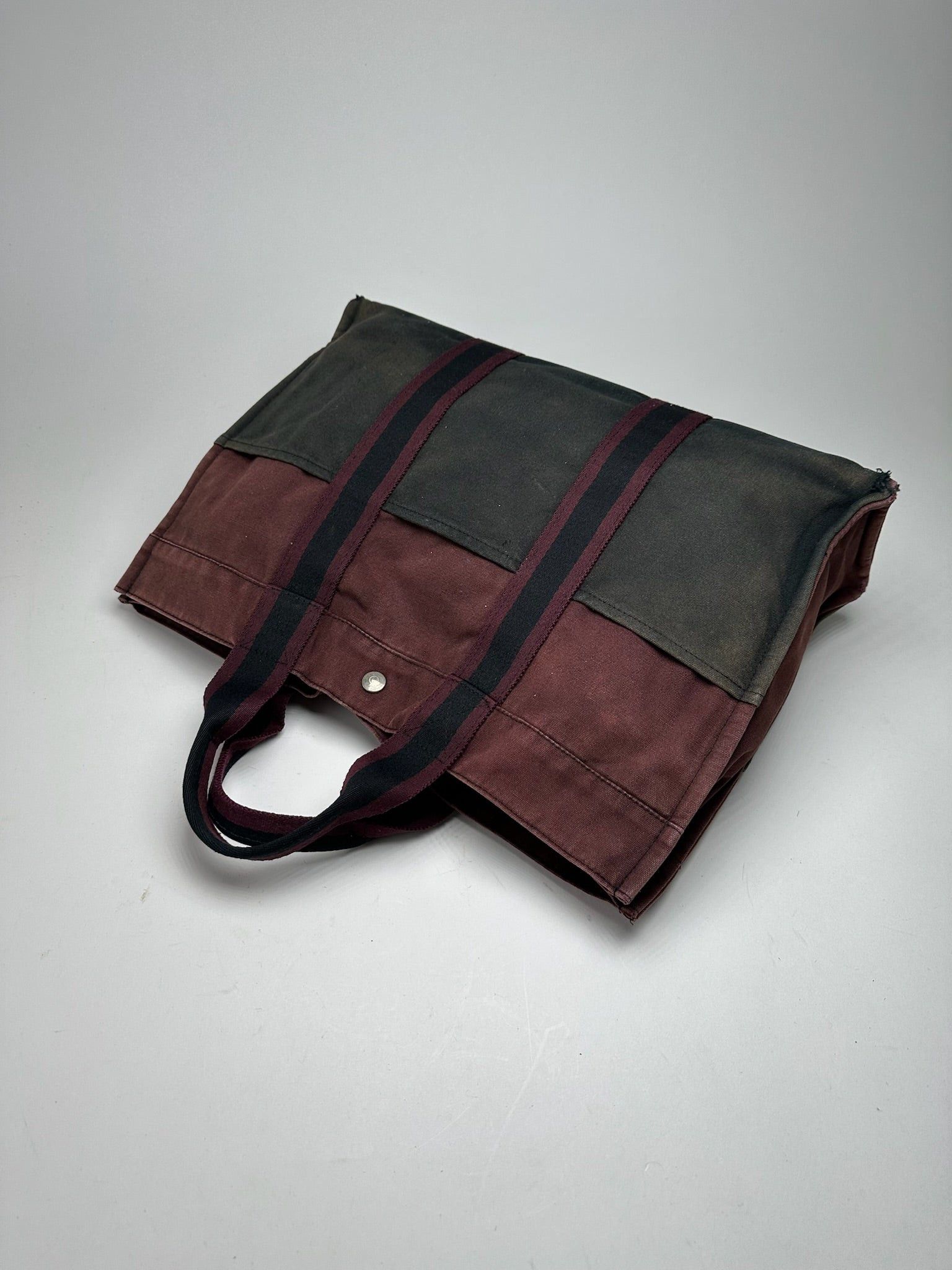 Other Vintage Hermes Purple Black canvas shopper Size ONE SIZE - 2 Thumbnail