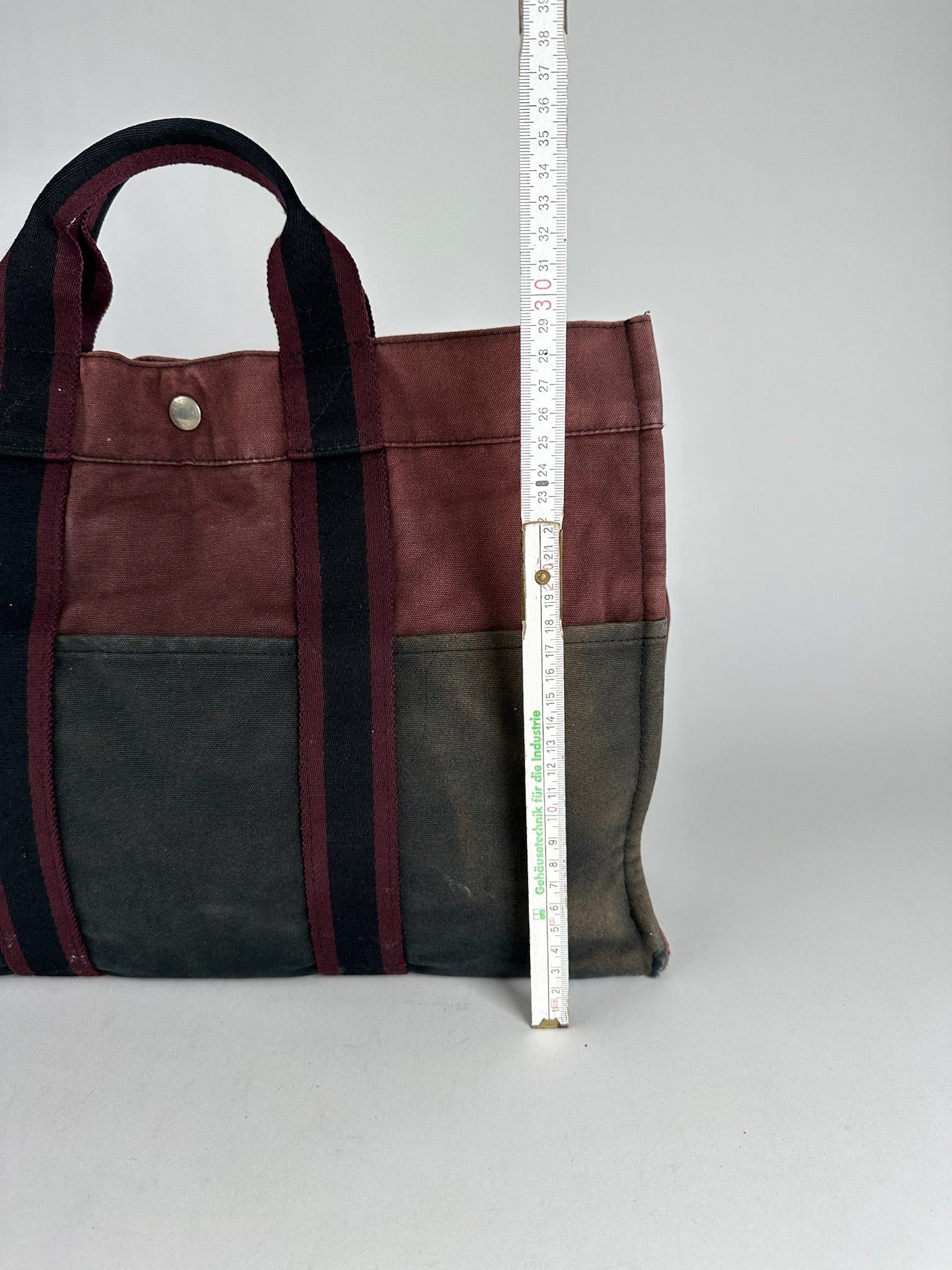 Other Vintage Hermes Purple Black canvas shopper Size ONE SIZE - 7 Thumbnail