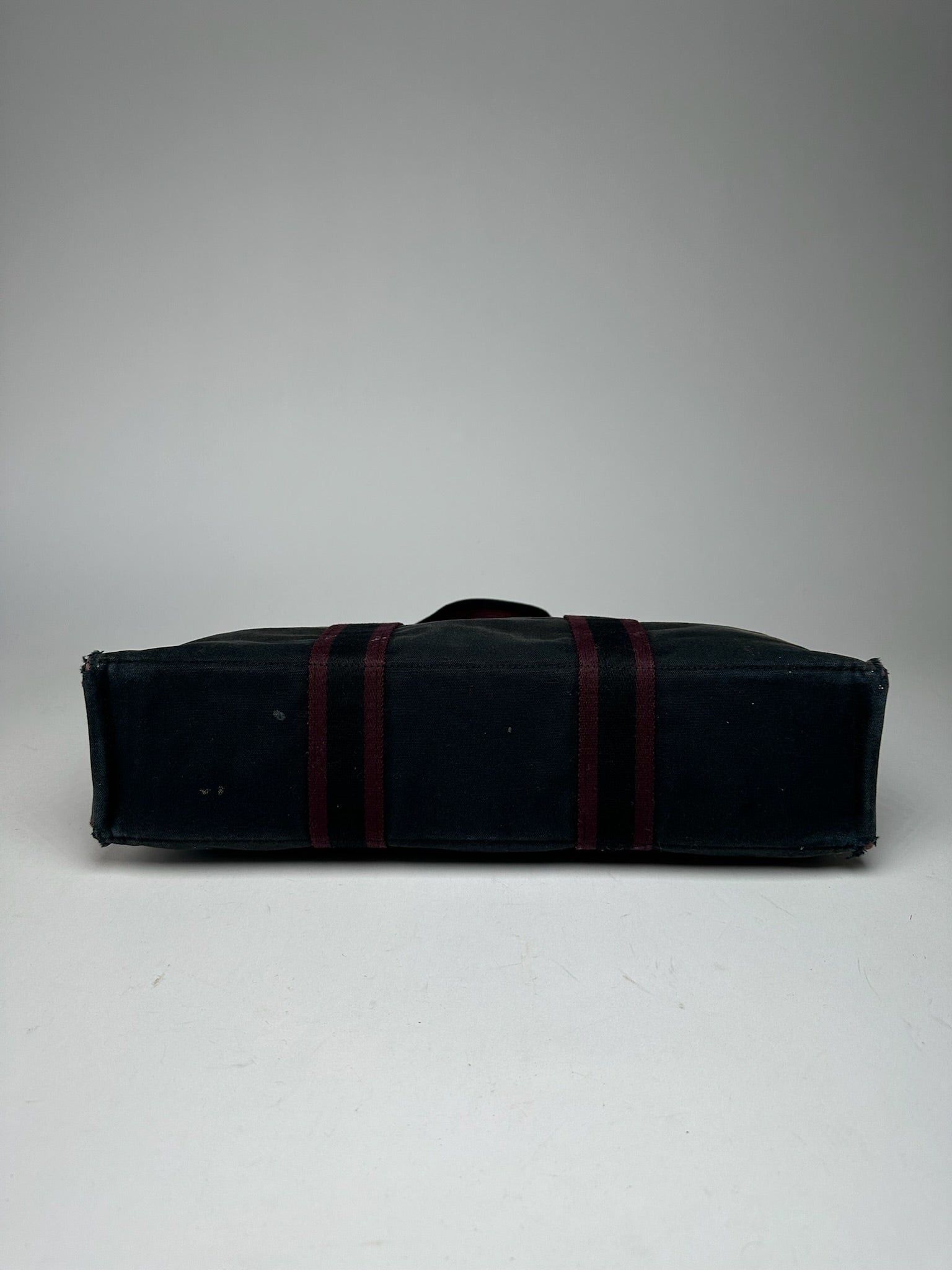 Other Vintage Hermes Purple Black canvas shopper Size ONE SIZE - 9 Thumbnail