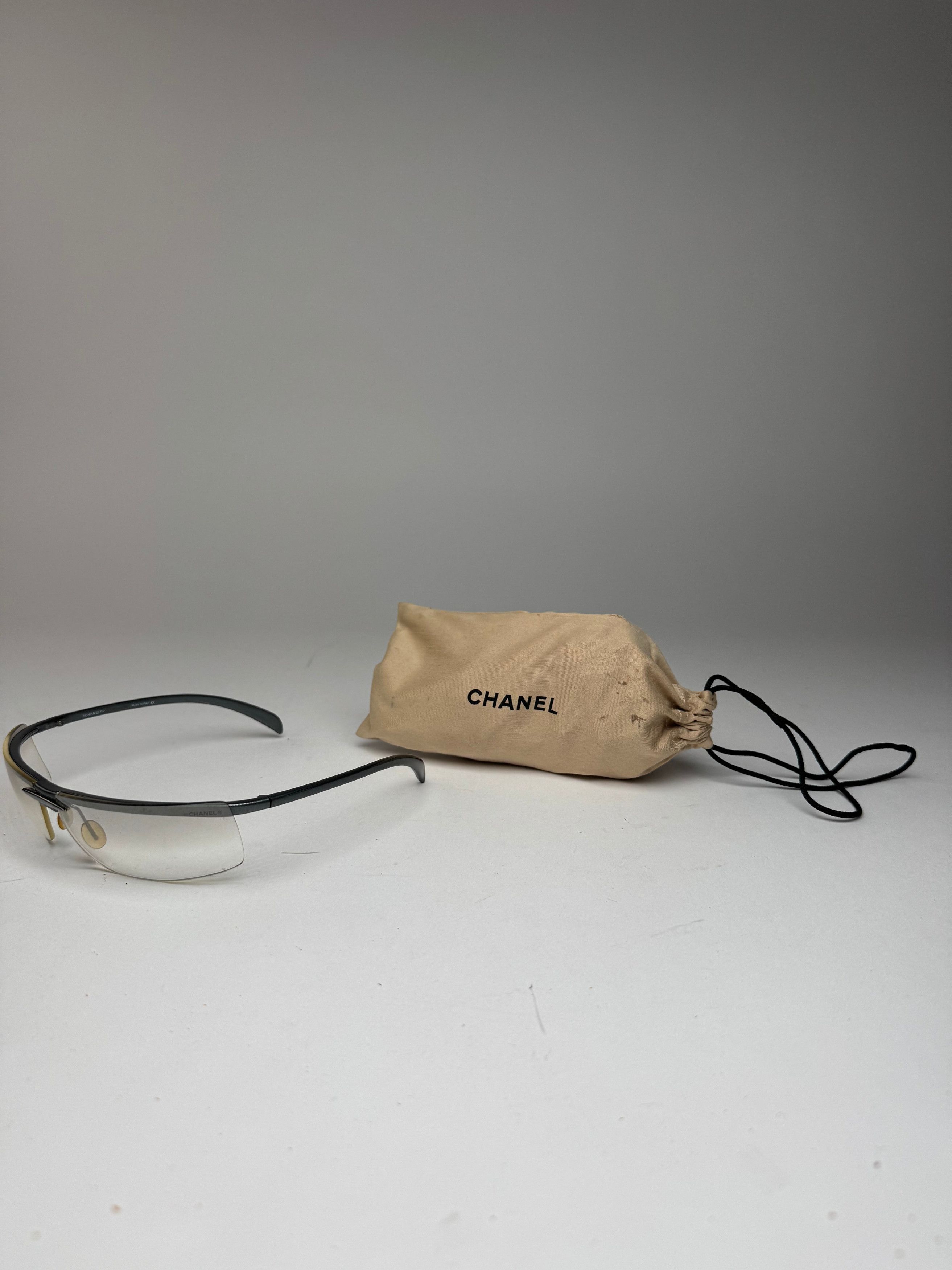 Chanel Vintage Sunglasses transparent Size ONE SIZE - 14 Thumbnail