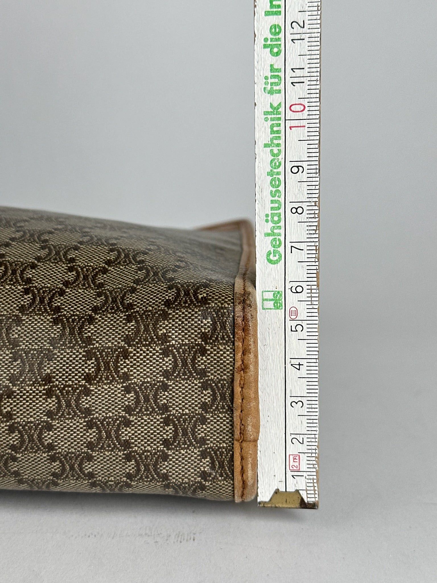 Celine Vintage Paris Monogram Clutch gray brown Size ONE SIZE - 7 Thumbnail