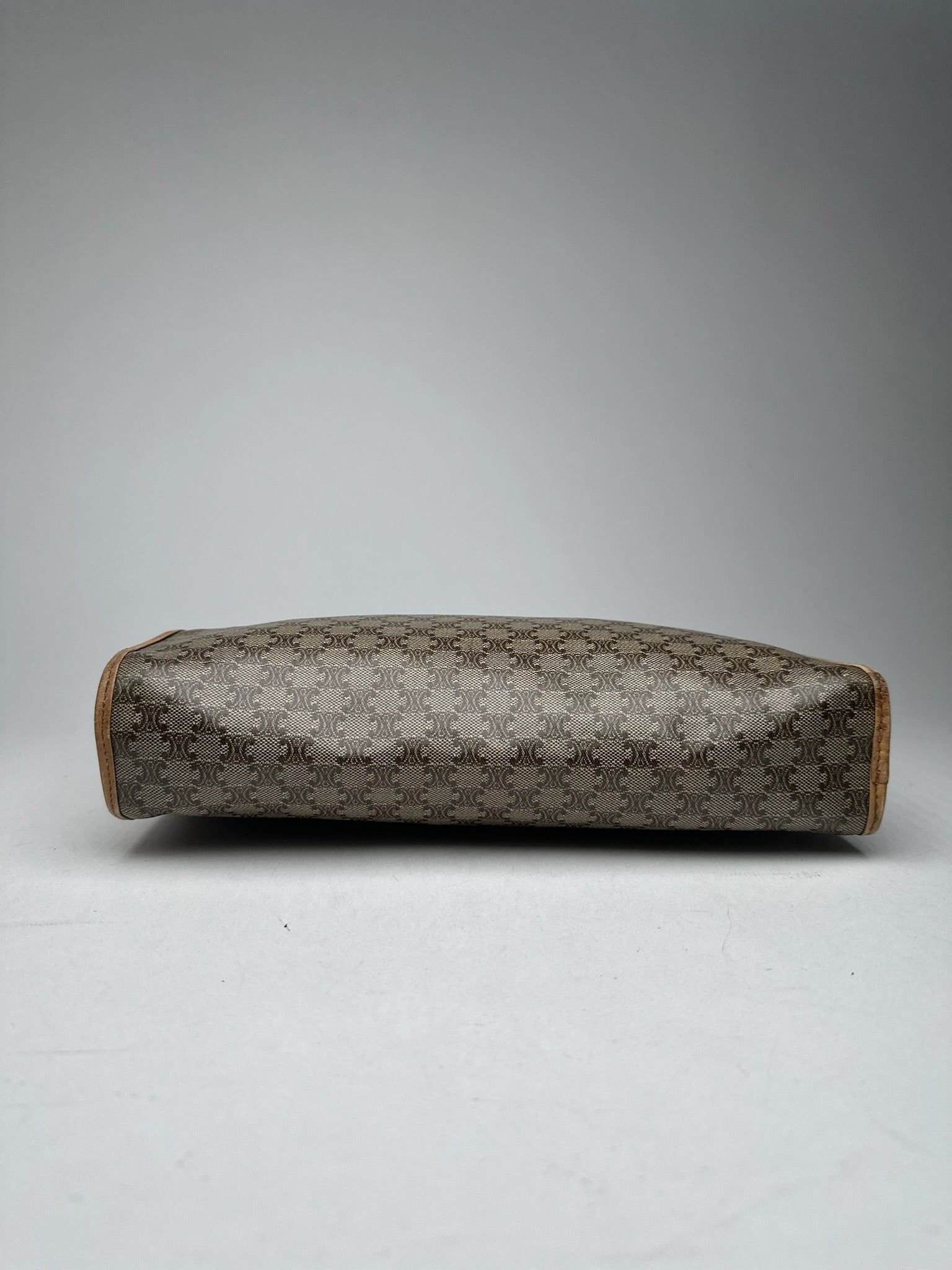 Celine Vintage Paris Monogram Clutch gray brown Size ONE SIZE - 8 Thumbnail