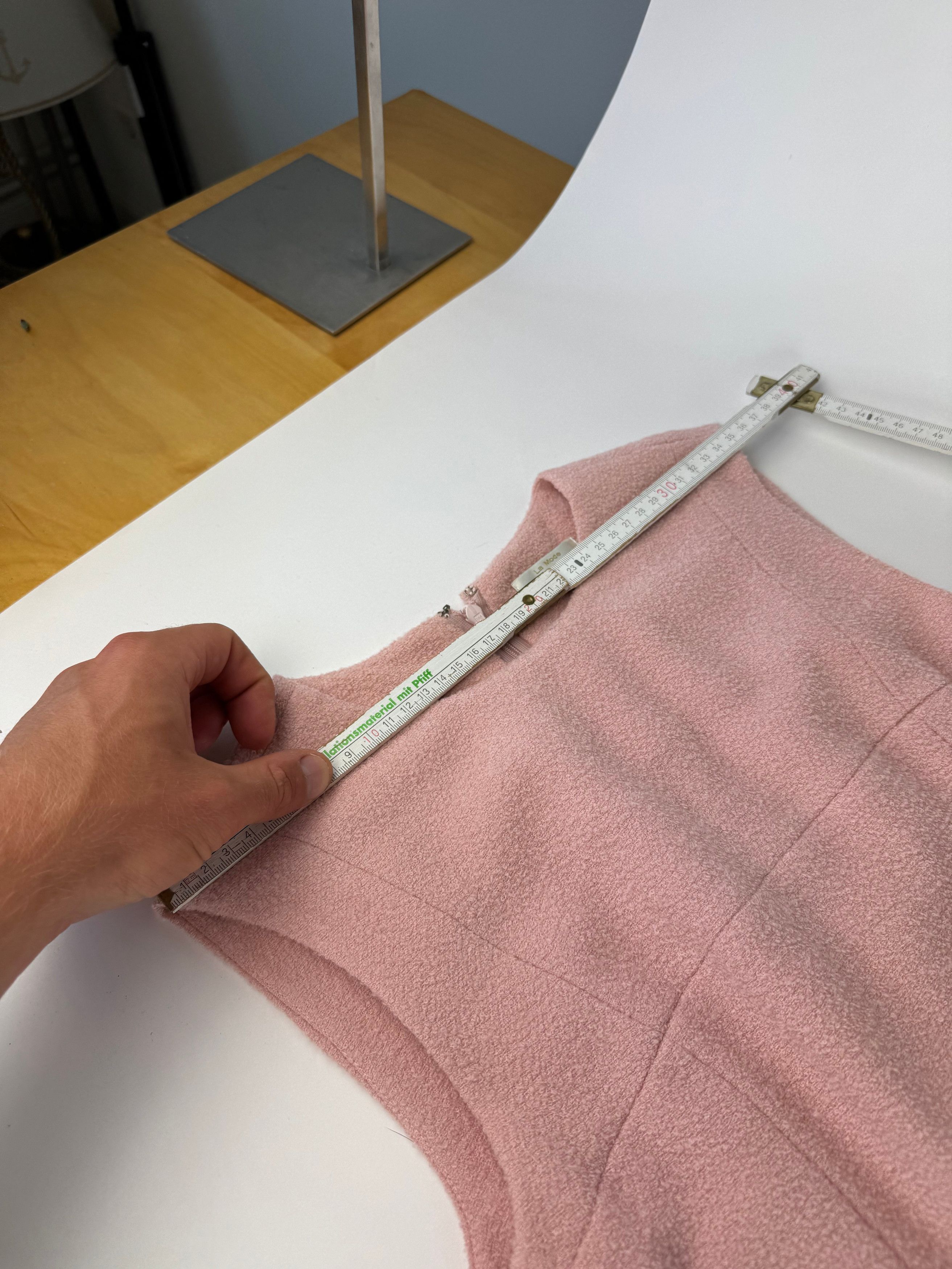 Balenciaga Vintage Wool Dress M pink Size L / US 10 / IT 46 - 9 Thumbnail