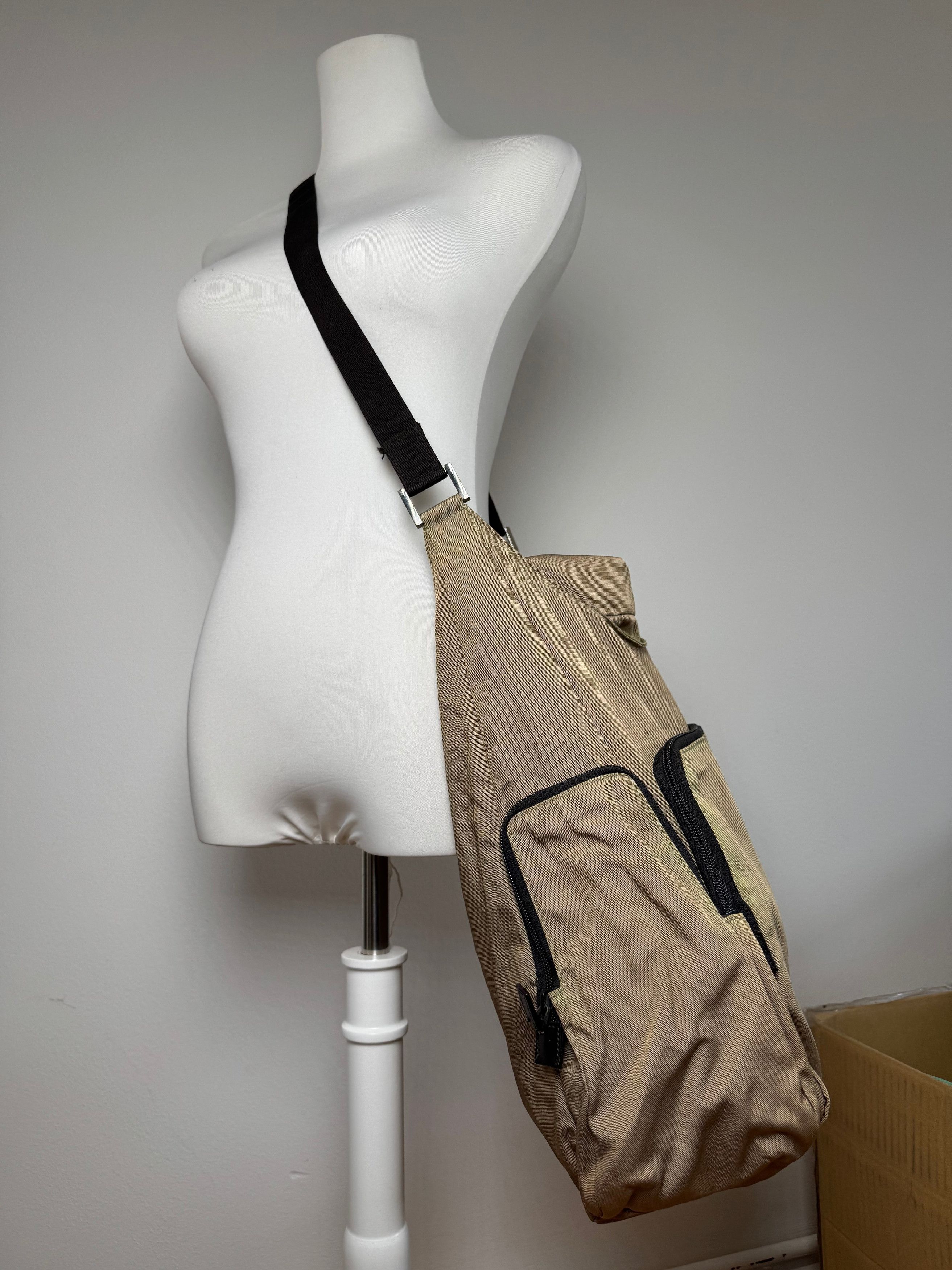 Gucci Vintage Canvas Bag Khaki Brown Size ONE SIZE - 12 Thumbnail