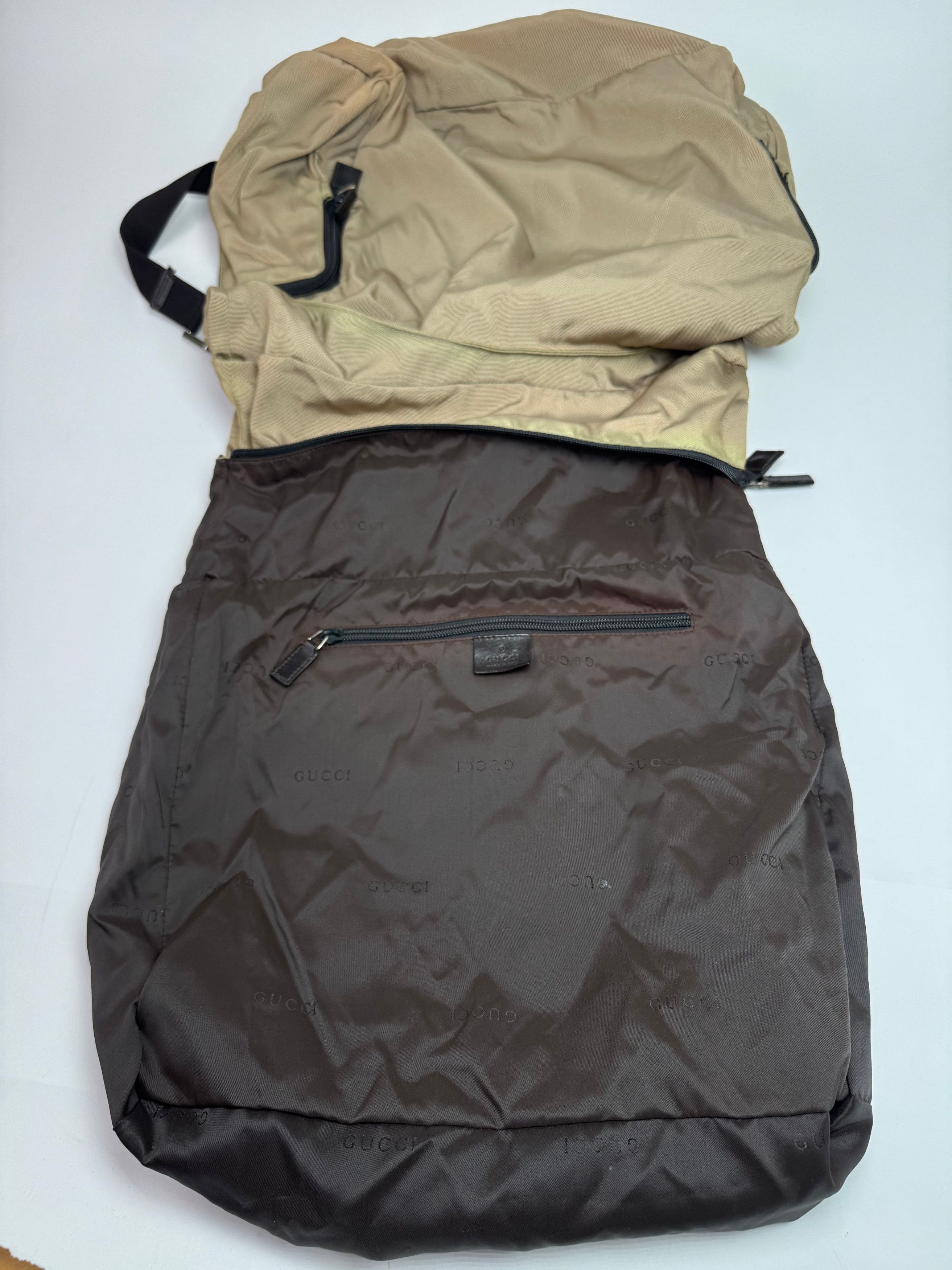 Gucci Vintage Canvas Bag Khaki Brown Size ONE SIZE - 15 Thumbnail