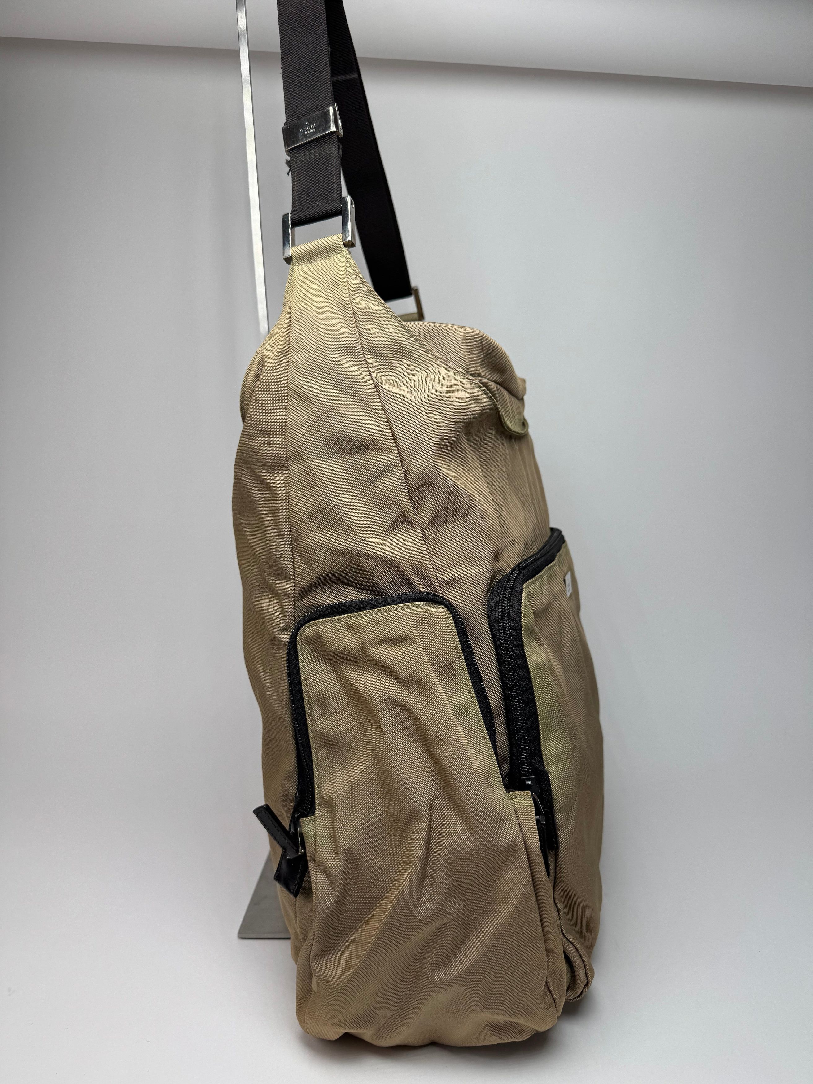 Gucci Vintage Canvas Bag Khaki Brown Size ONE SIZE - 10 Thumbnail