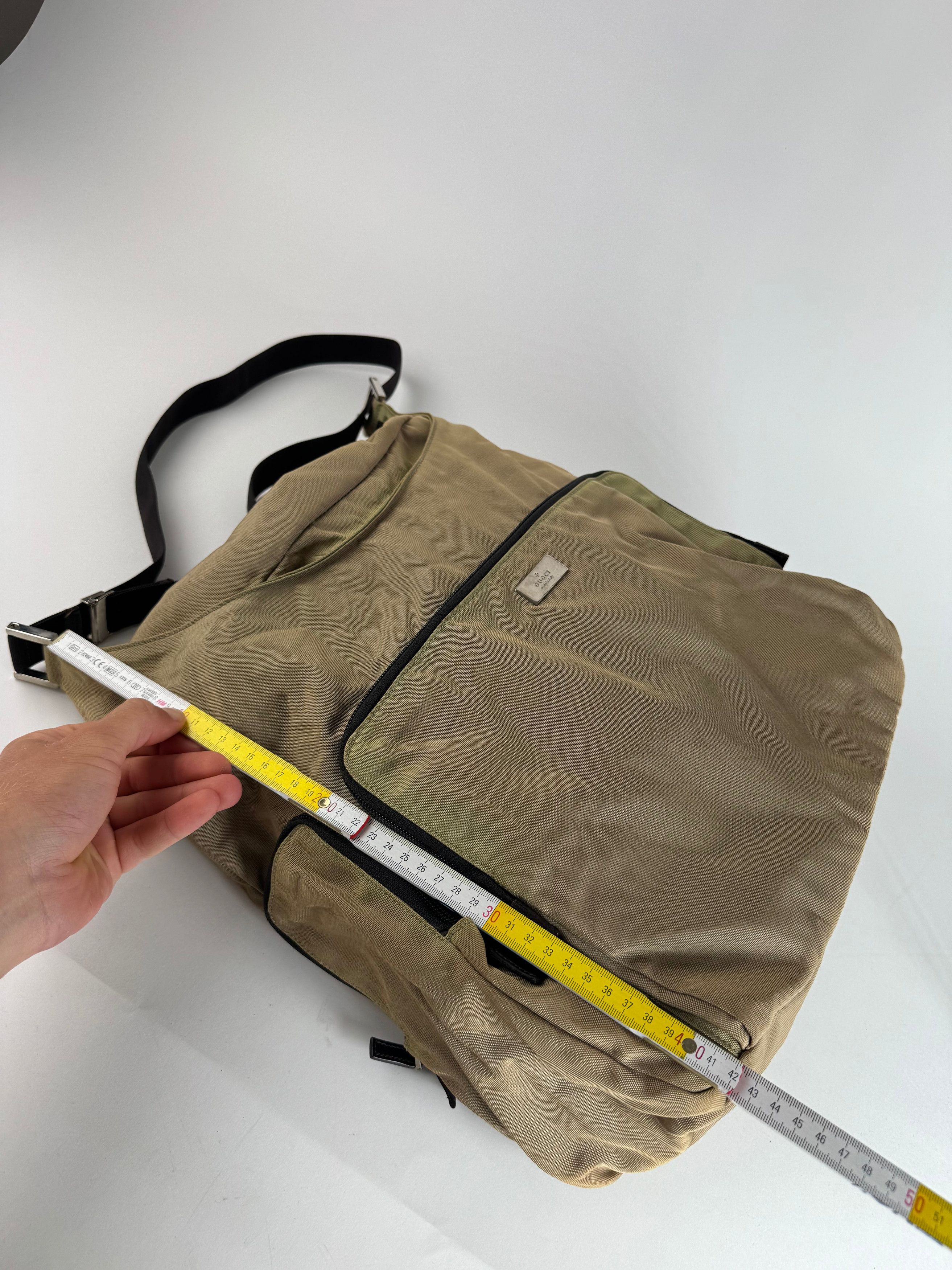 Gucci Vintage Canvas Bag Khaki Brown Size ONE SIZE - 7 Thumbnail