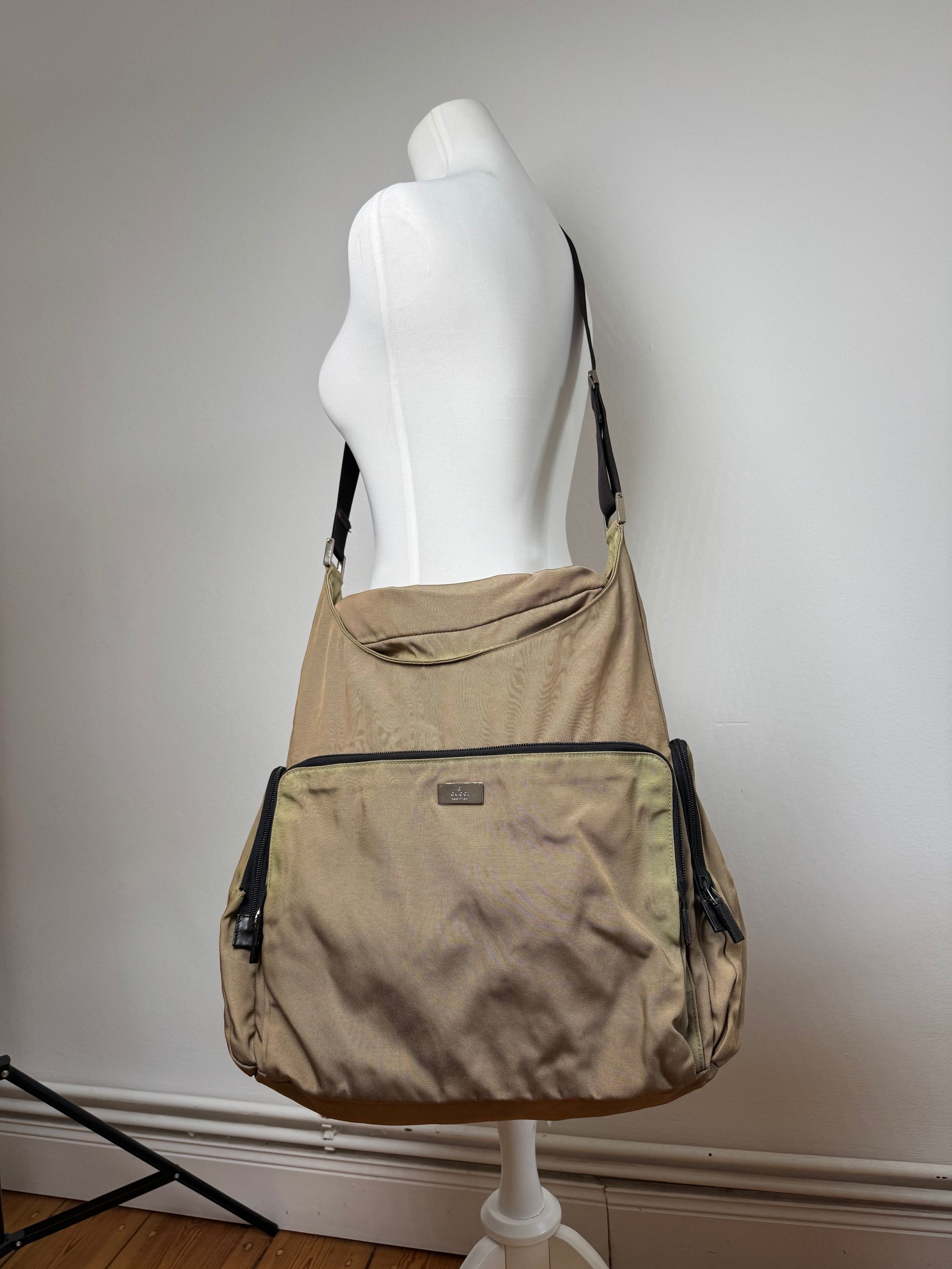 Gucci Vintage Canvas Bag Khaki Brown Size ONE SIZE - 13 Thumbnail