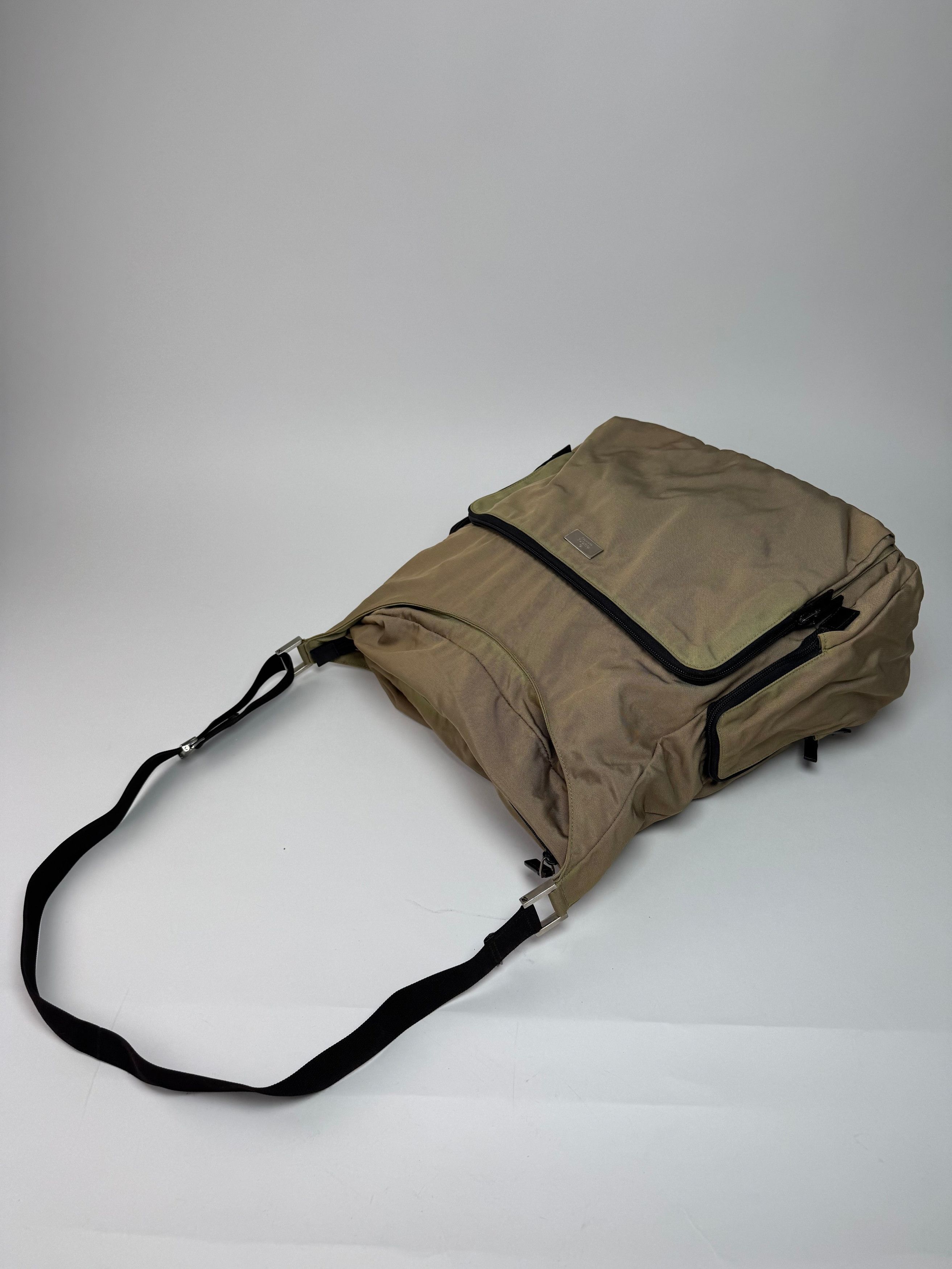Gucci Vintage Canvas Bag Khaki Brown Size ONE SIZE - 3 Thumbnail