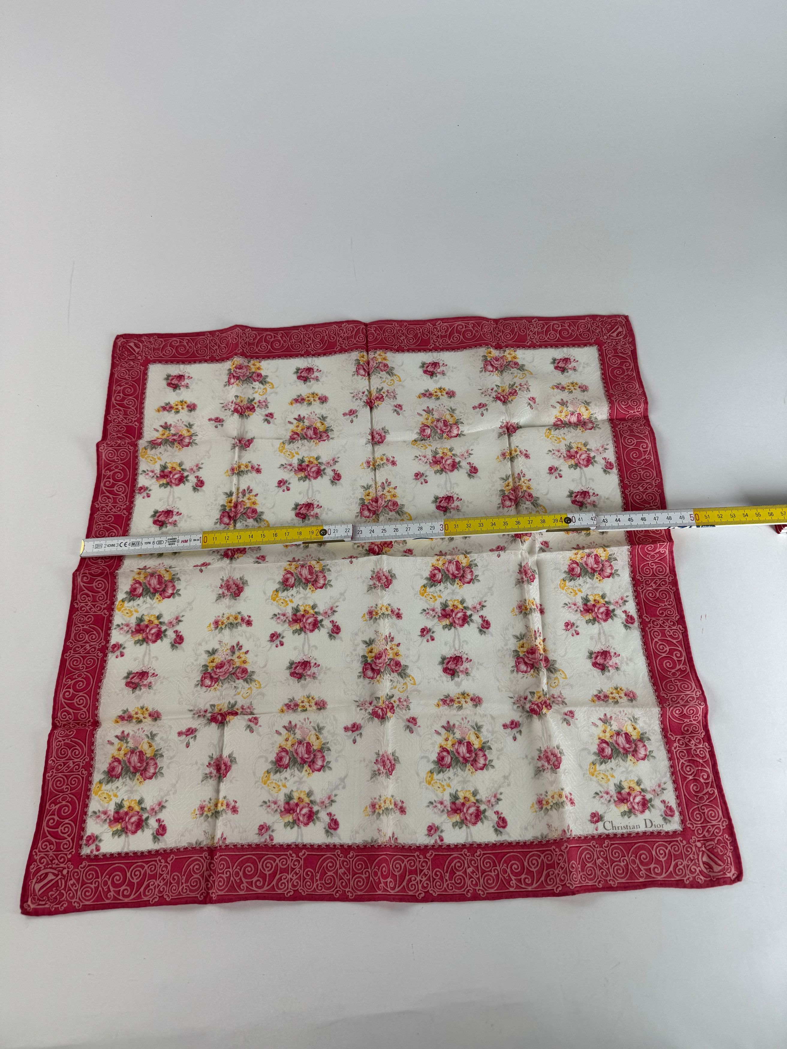 Dior Vintage Floral Silk scarf Size ONE SIZE - 3 Thumbnail