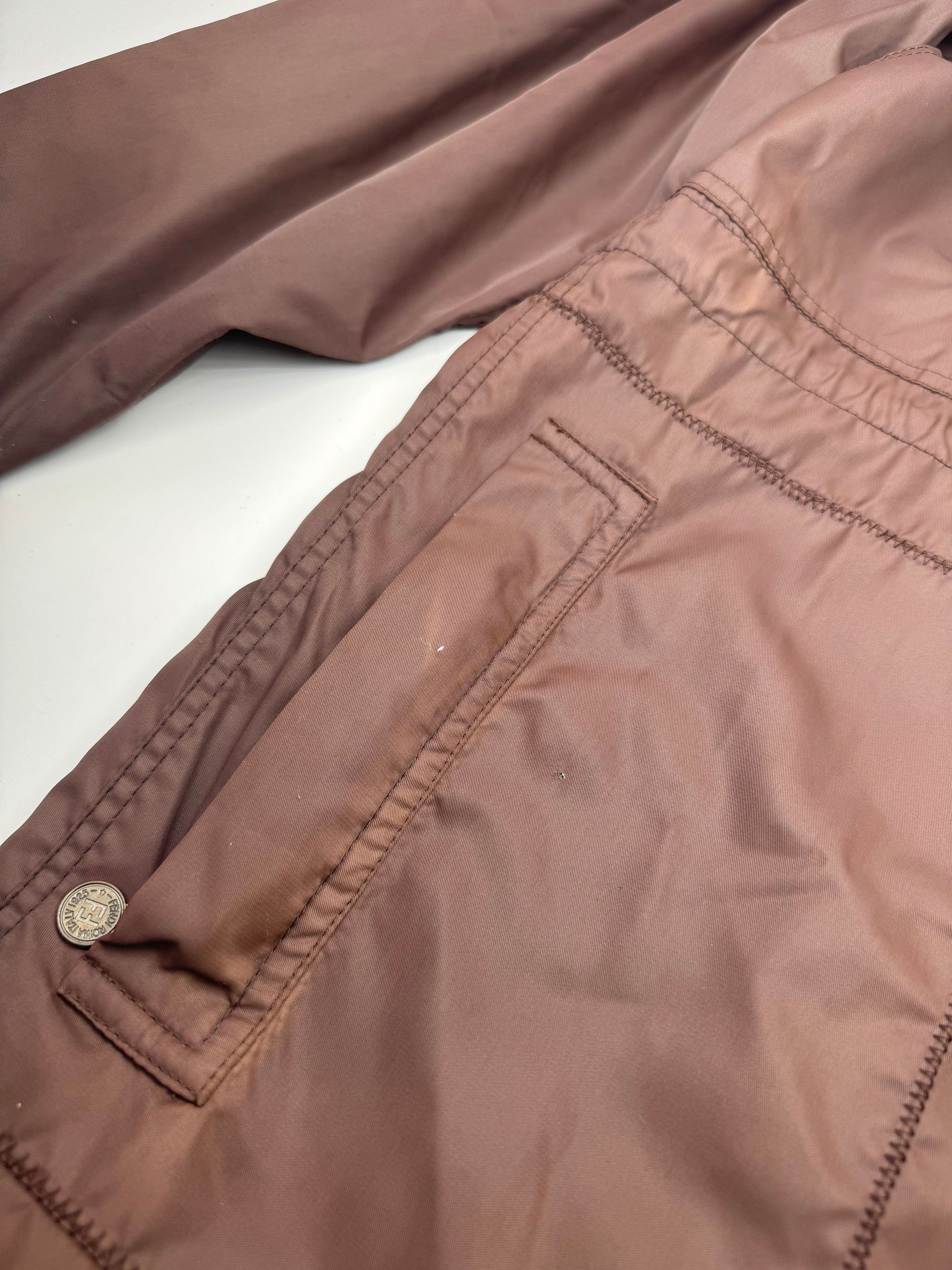 Vintage Roma Polyester Trenchcoat L Brown