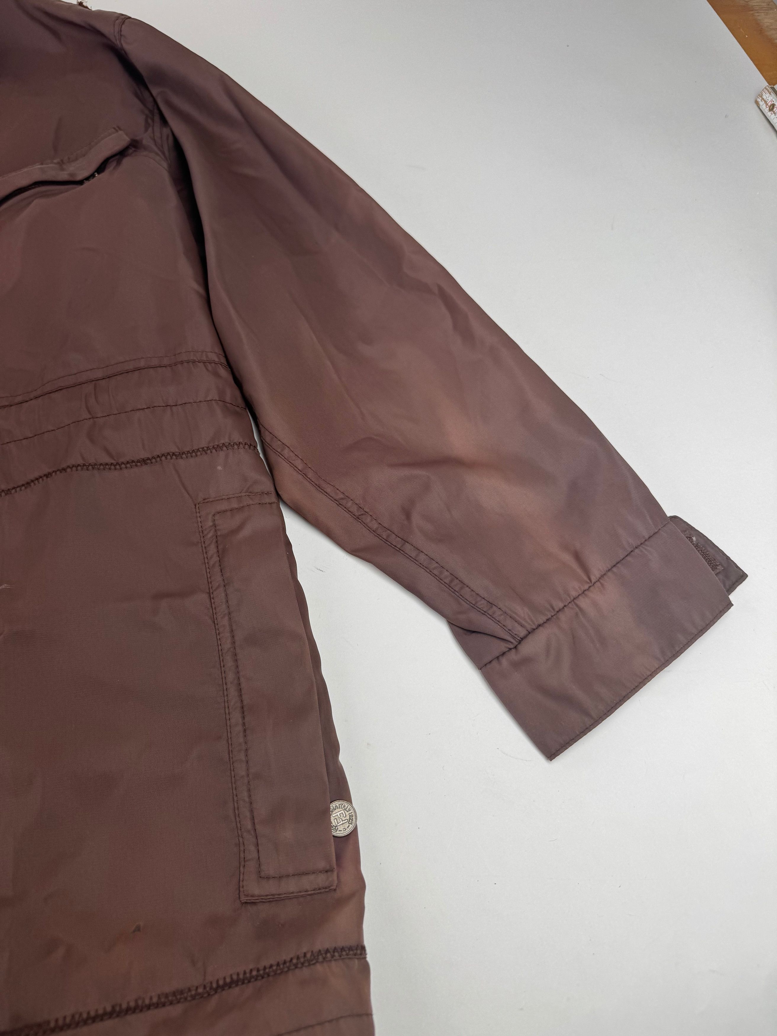 Vintage Roma Polyester Trenchcoat L Brown