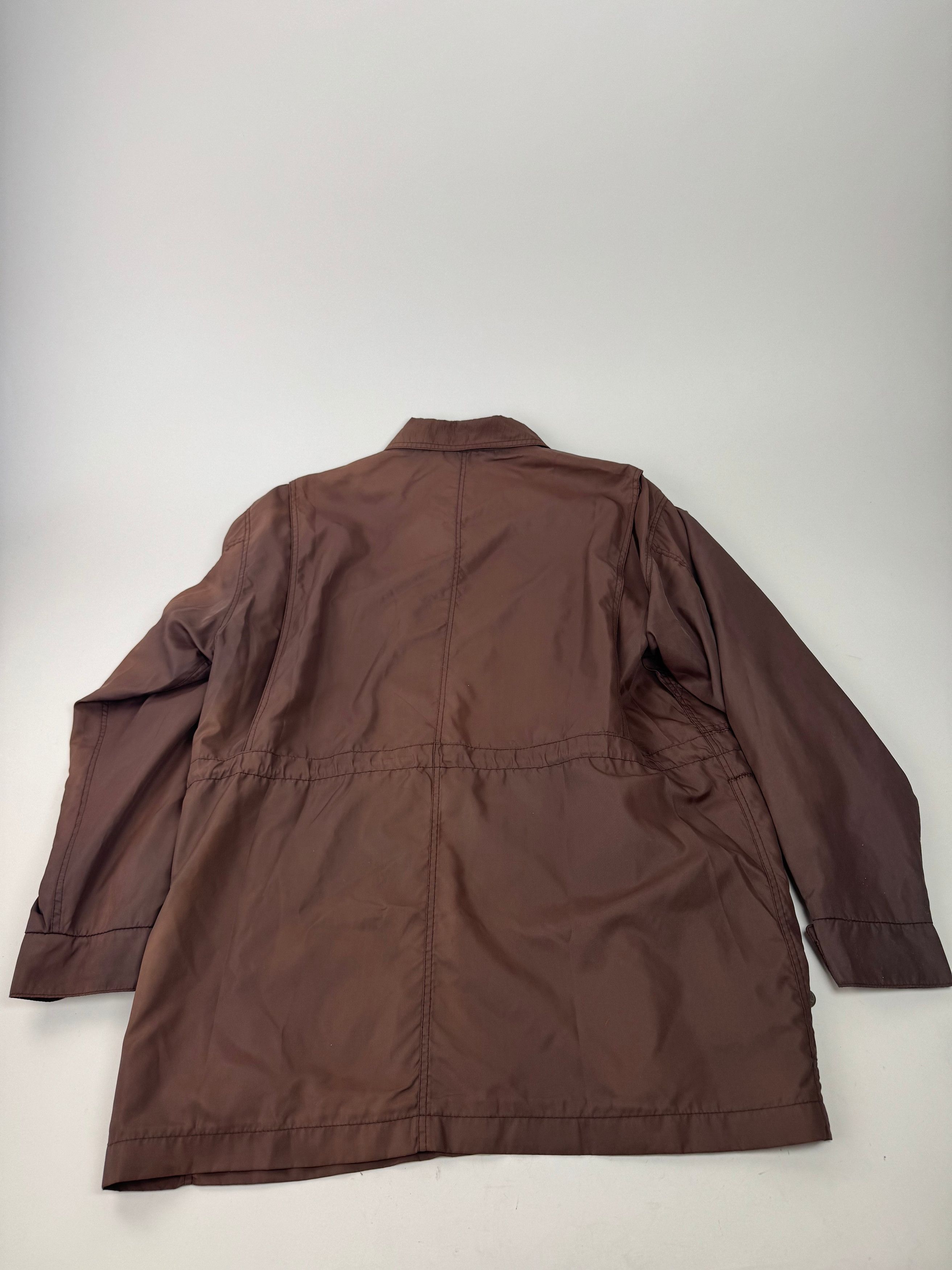 Vintage Roma Polyester Trenchcoat L Brown