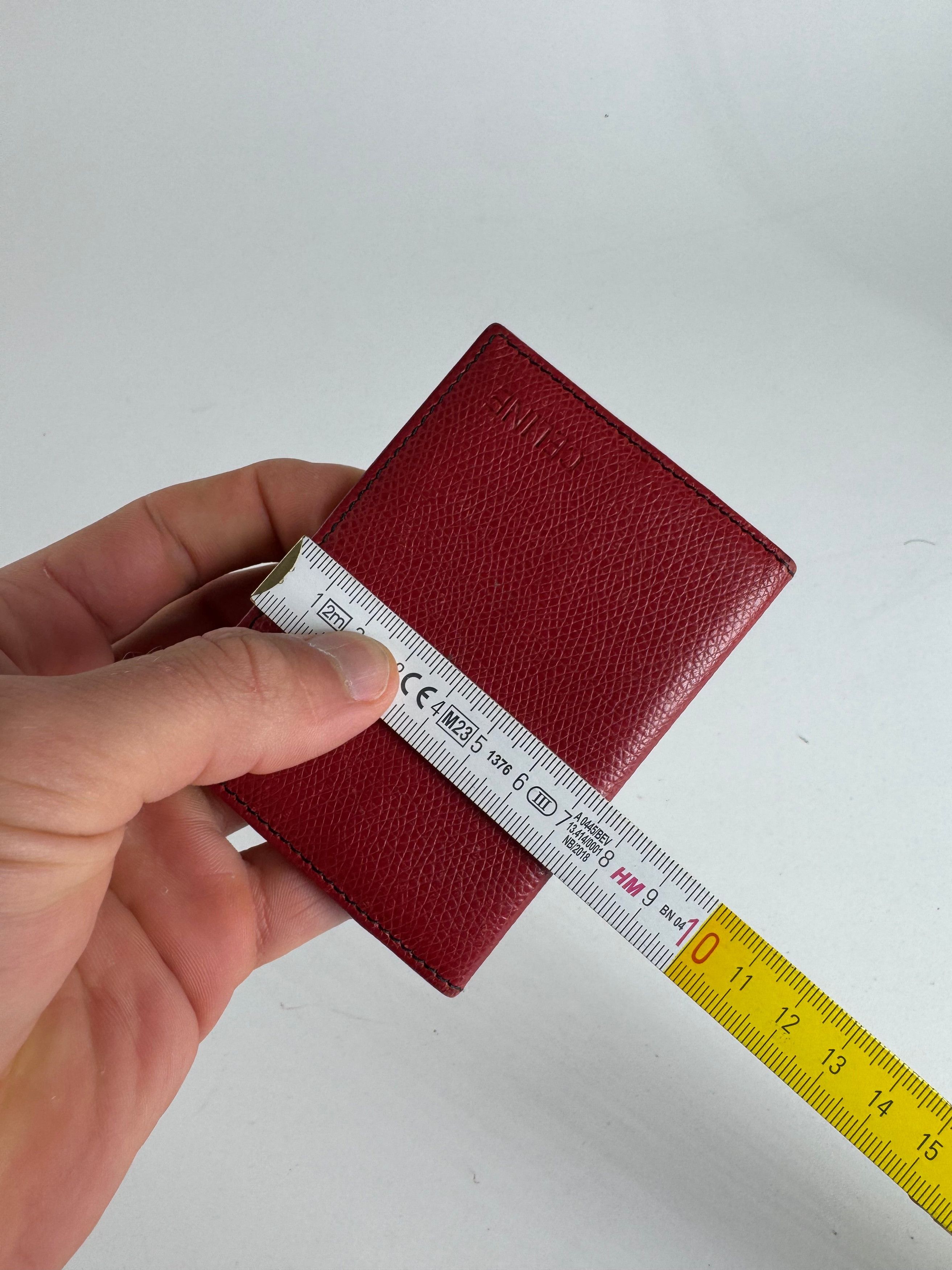 Celine Vintage Paris Leather Card Holder red Size ONE SIZE - 3 Thumbnail