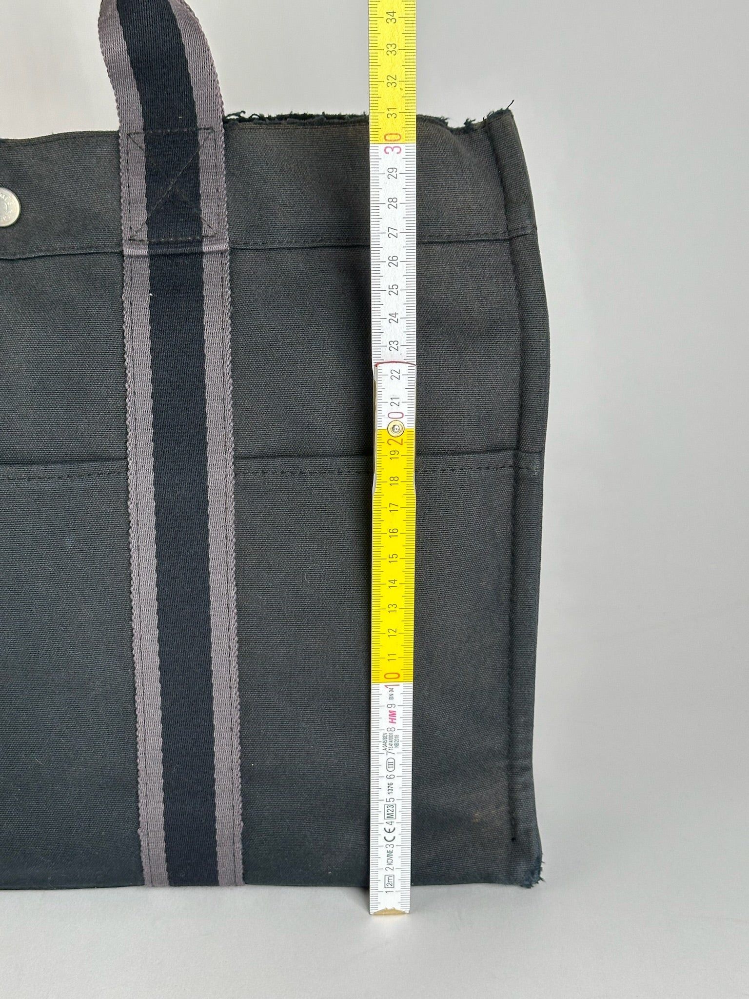 Other Vintage Hermes Canvas shopper black Size ONE SIZE - 10 Thumbnail