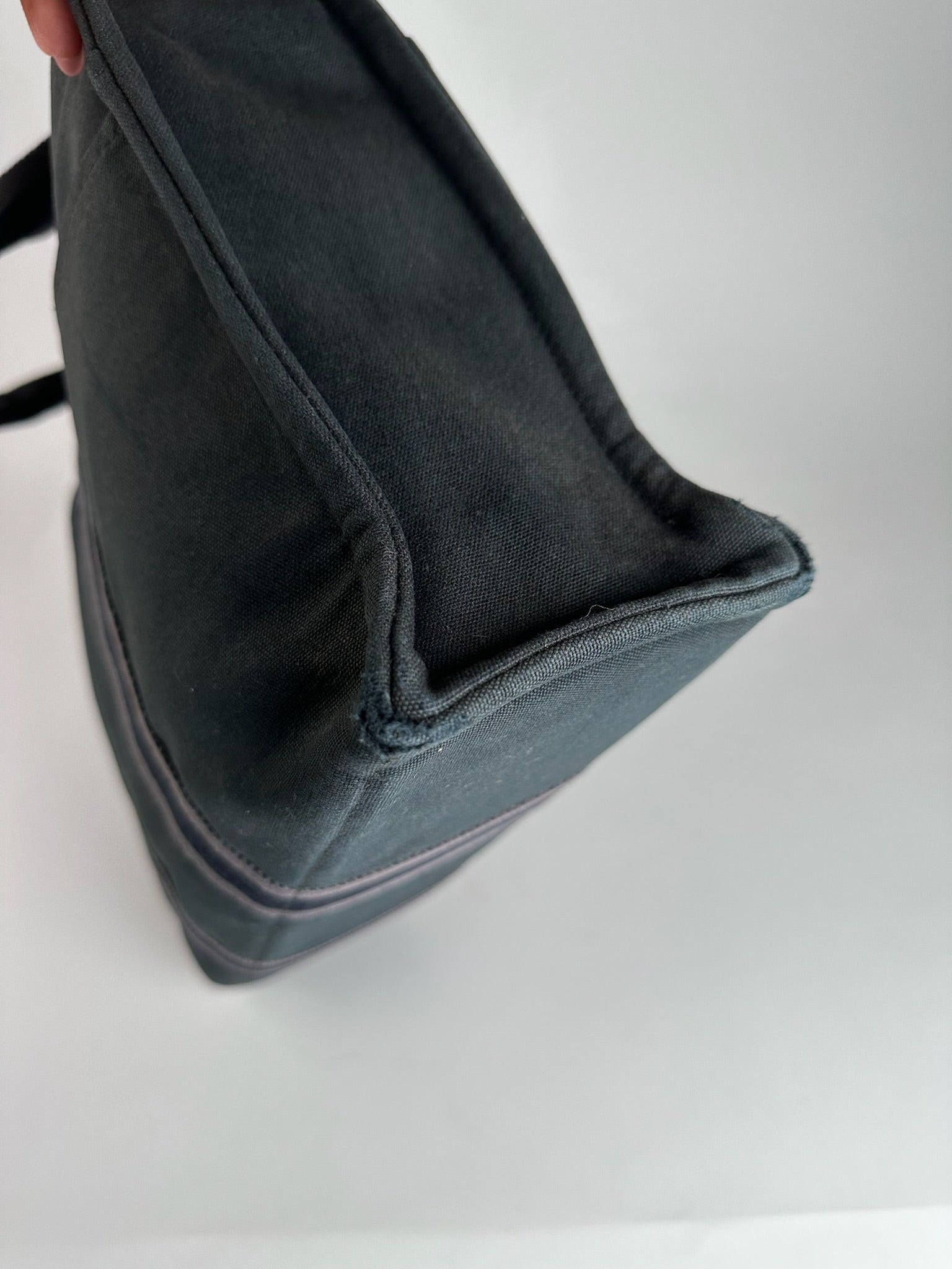 Other Vintage Hermes Canvas shopper black Size ONE SIZE - 12 Thumbnail