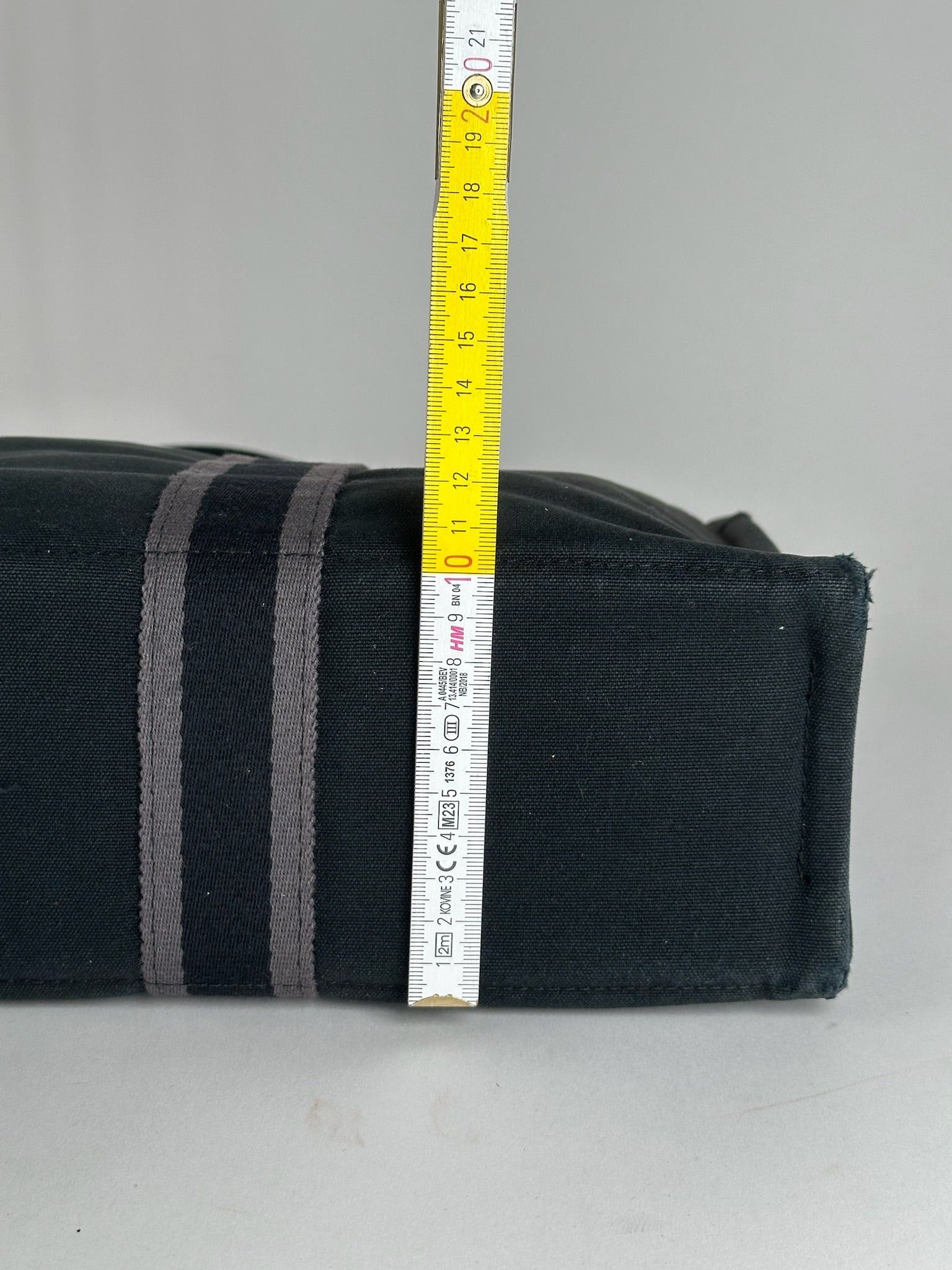 Other Vintage Hermes Canvas shopper black Size ONE SIZE - 7 Thumbnail