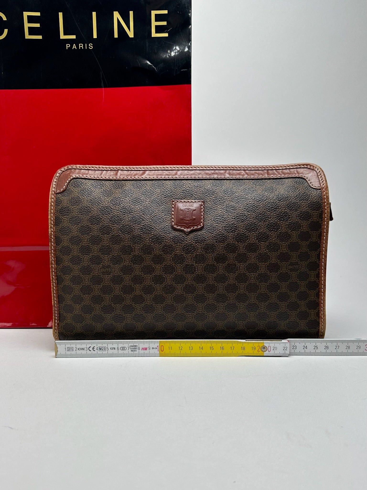 Celine Vintage Paris leather clutch brown Size ONE SIZE - 14 Thumbnail