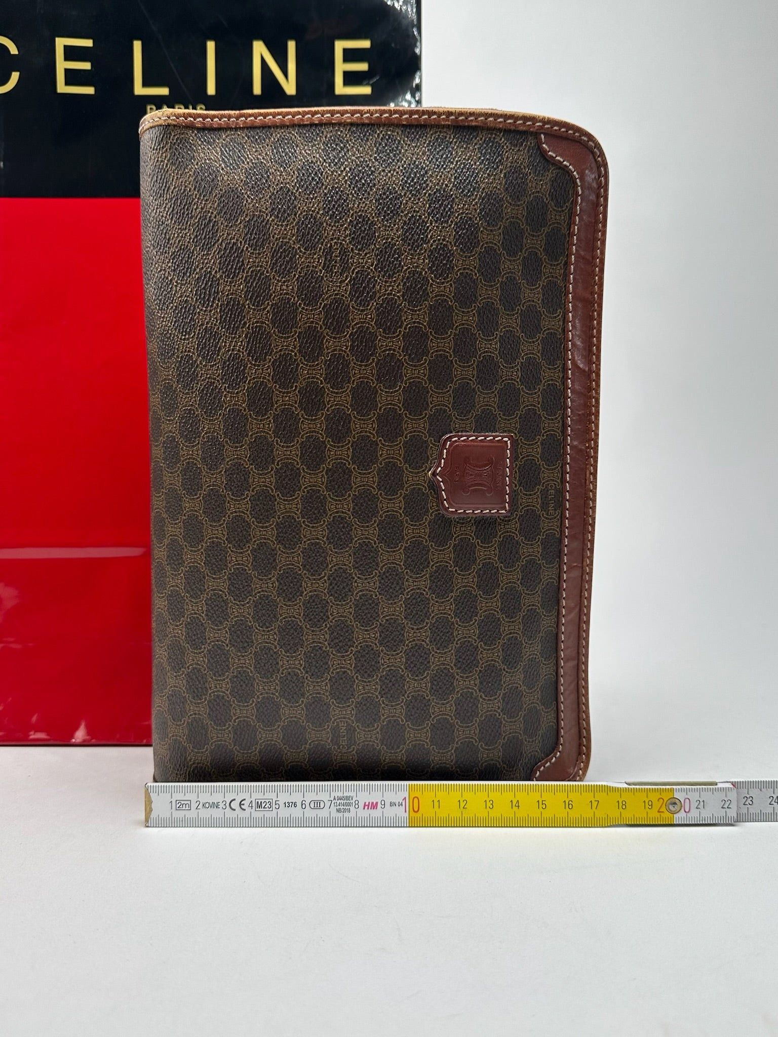 Celine Vintage Paris leather clutch brown Size ONE SIZE - 13 Thumbnail